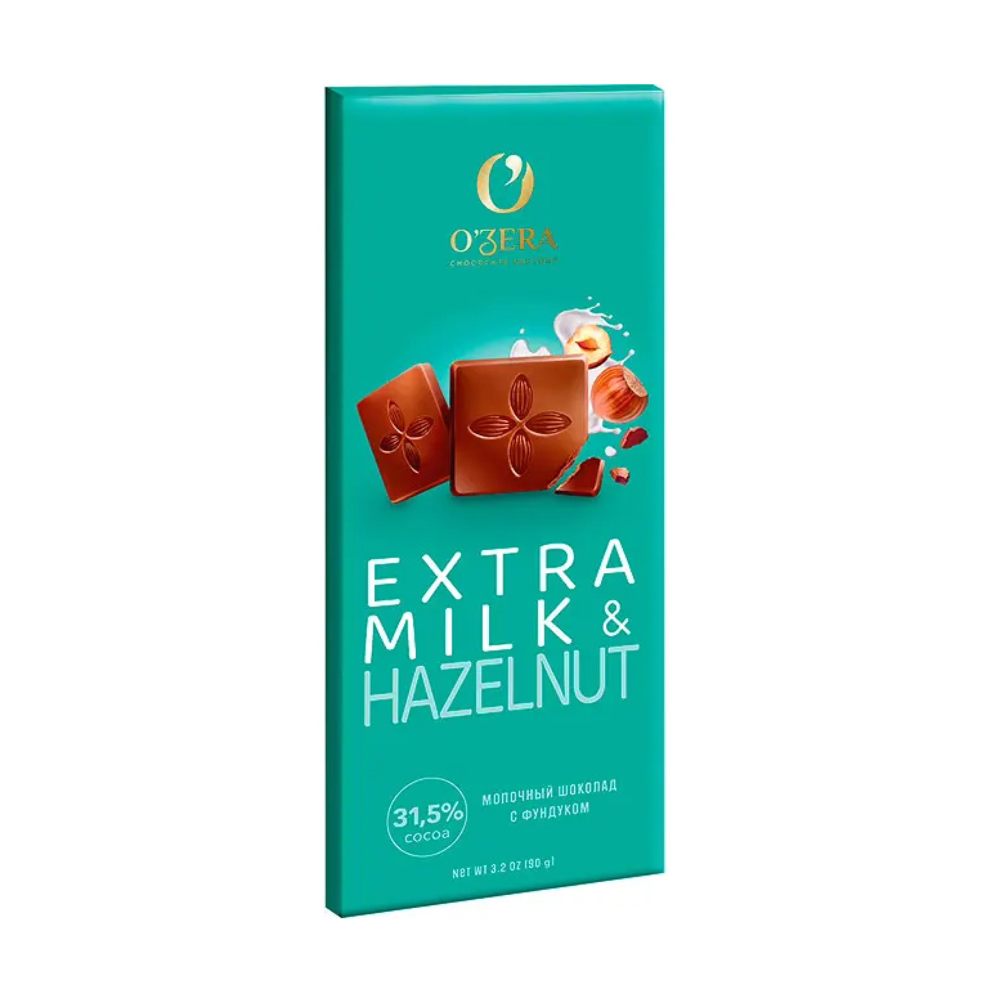 Шоколад Ozera Extra milk&Hazelnut 90 г