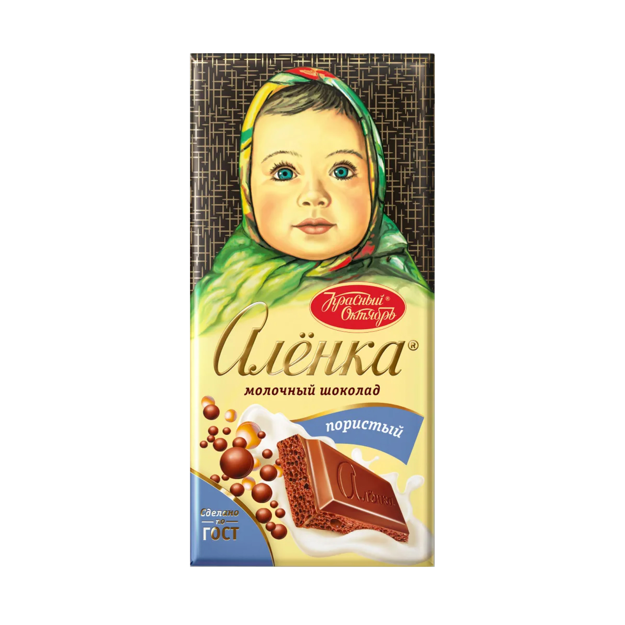 Шоколад молочный Аленка пористый 90 г