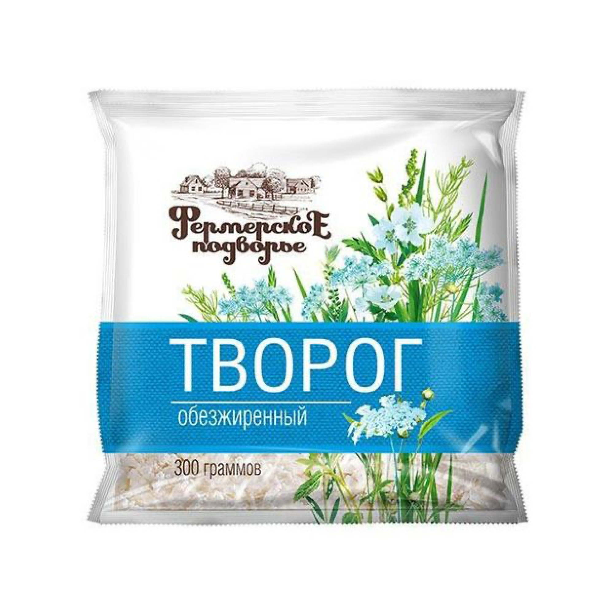 Творог Фермерское подворье обезжиренный, 300 г