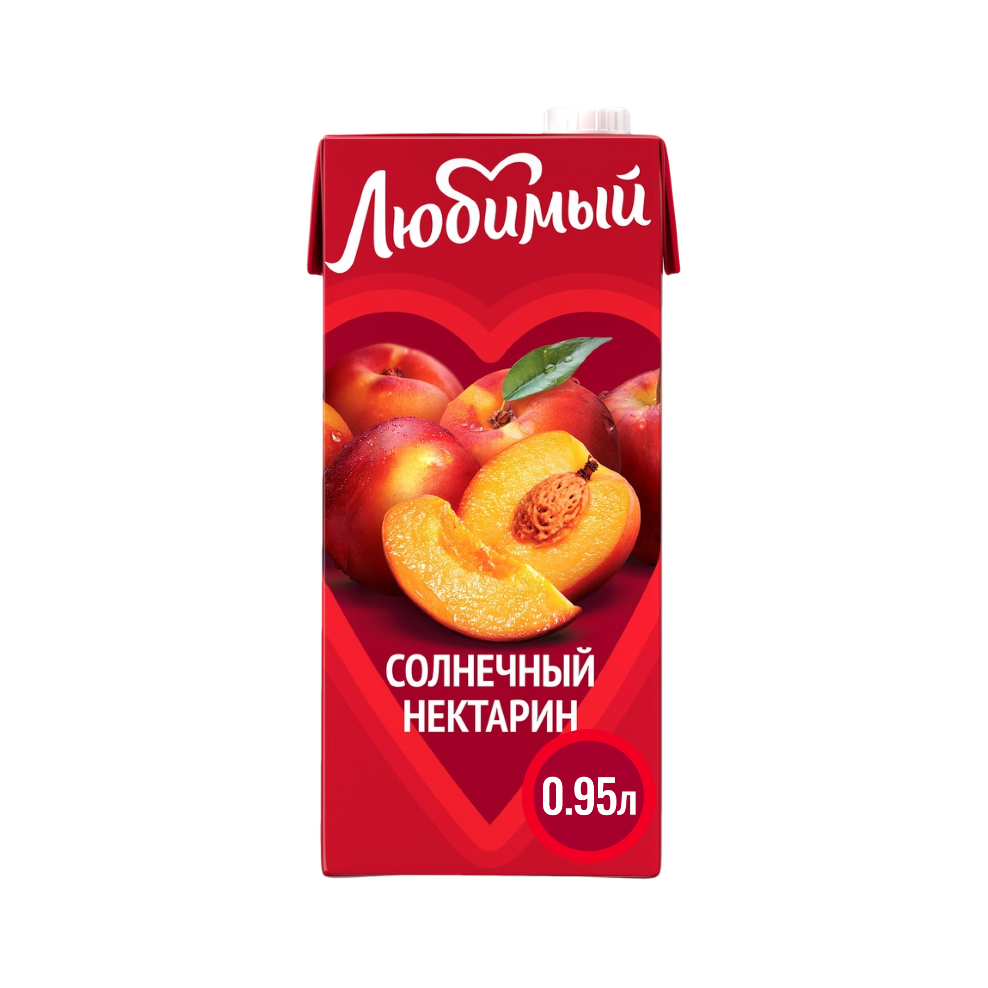 Напиток сокосодержащий Любимый солнечный нектарин 950 мл
