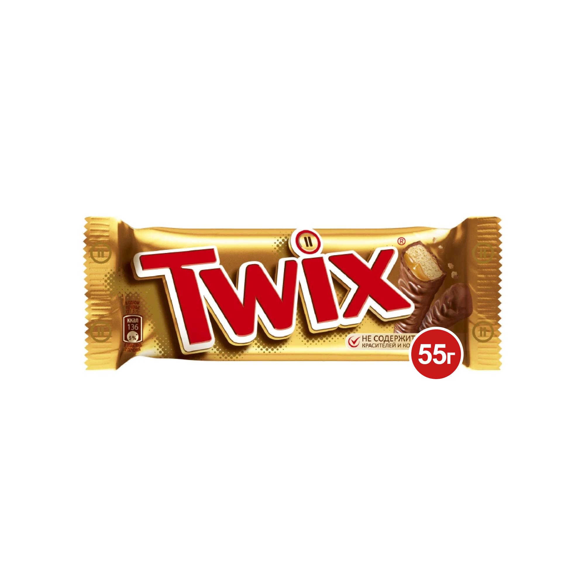 Батончик Twix шоколадный 55 г