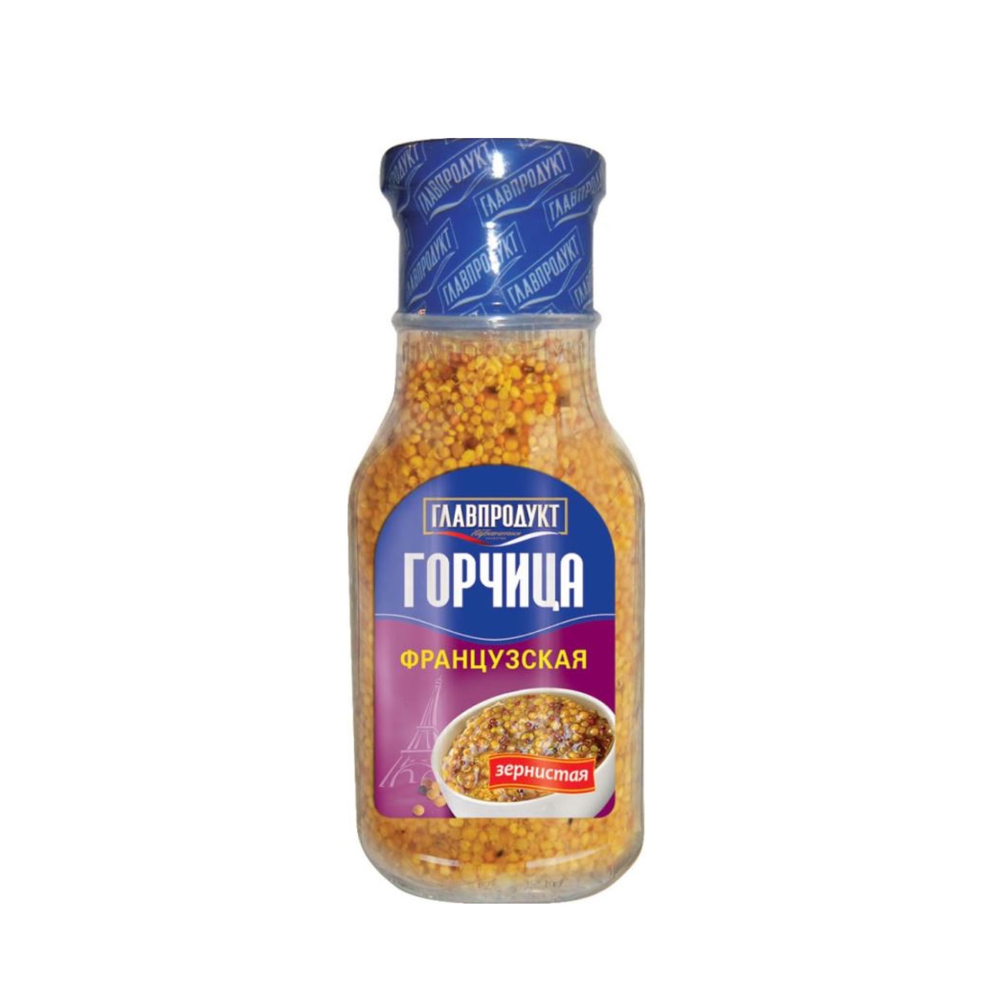 Горчица Главпродукт Французская зернистая 175 гр