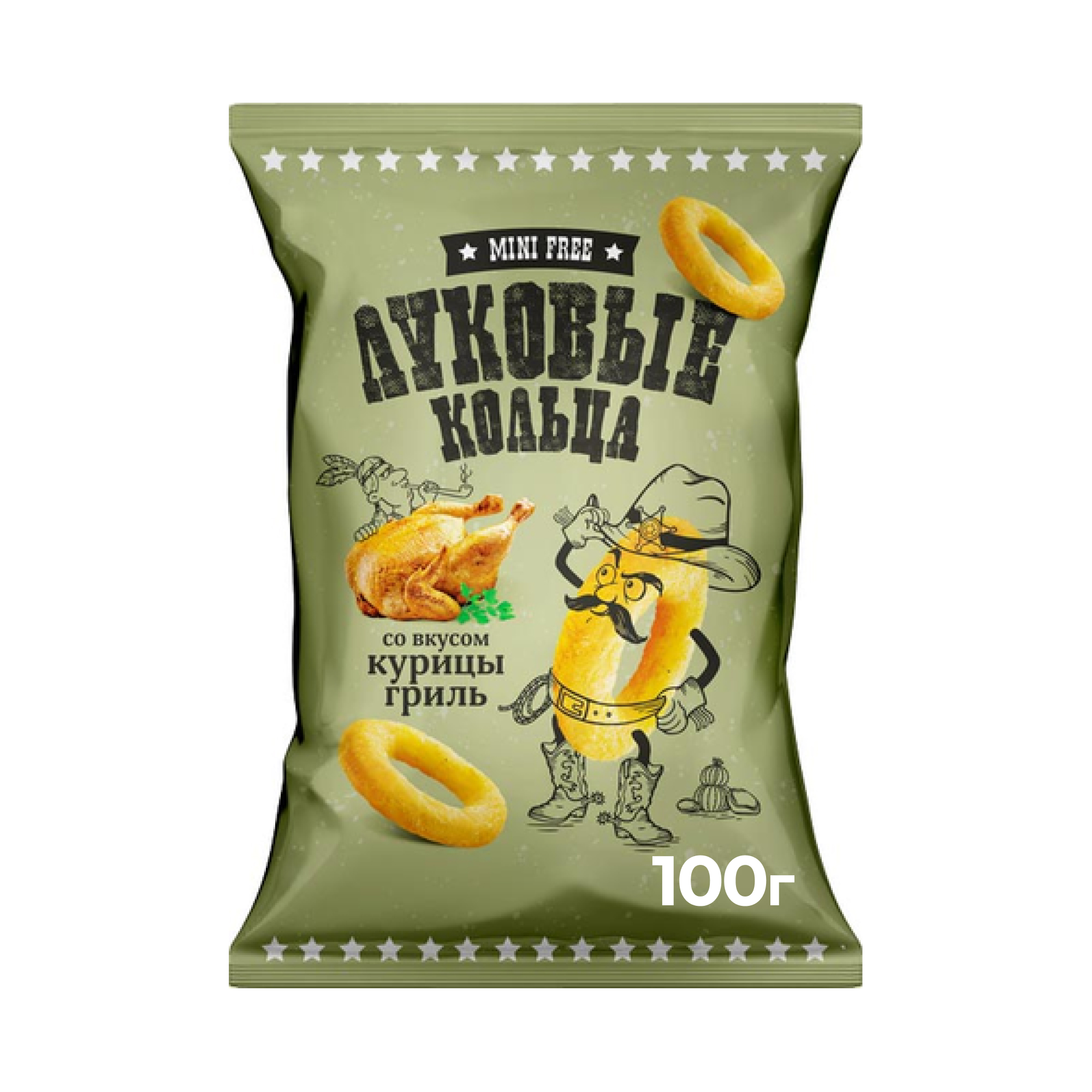 MiniFree Луковые кольца Курица гриль, 100 г