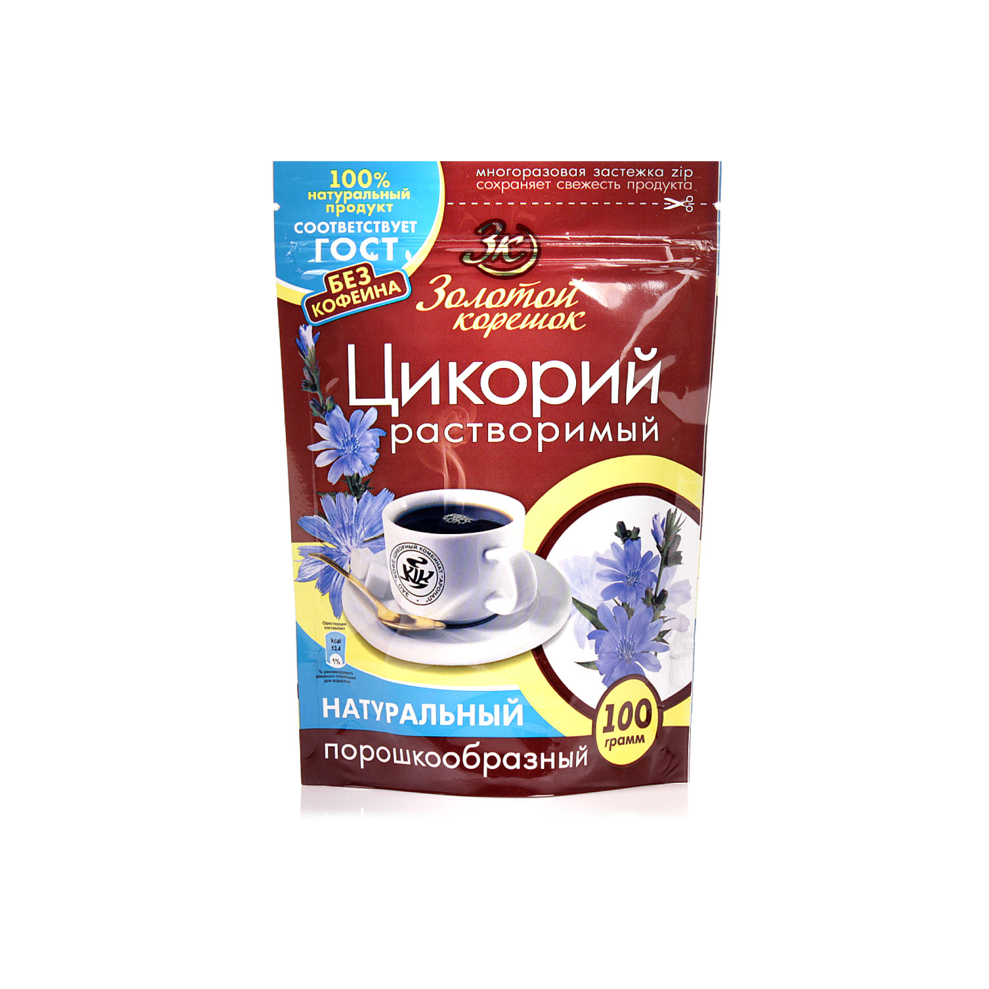 Цикорий Золотой корешок Натуральный, пакет, 100 гр