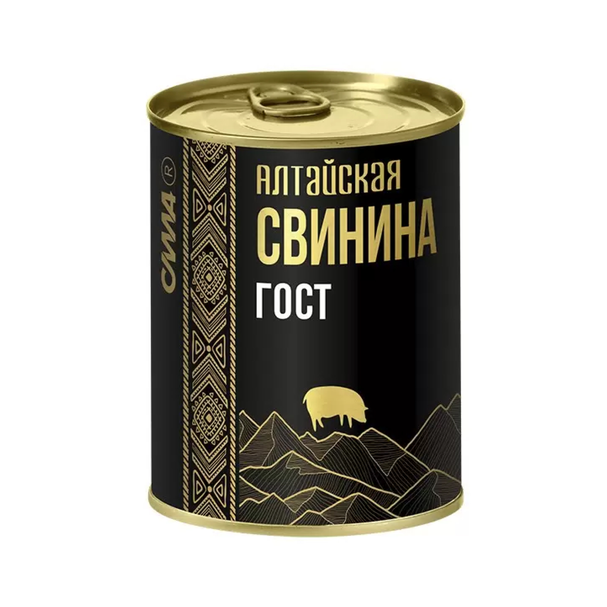 Свинина тушеная «Сила» Алтайская, 338 гр