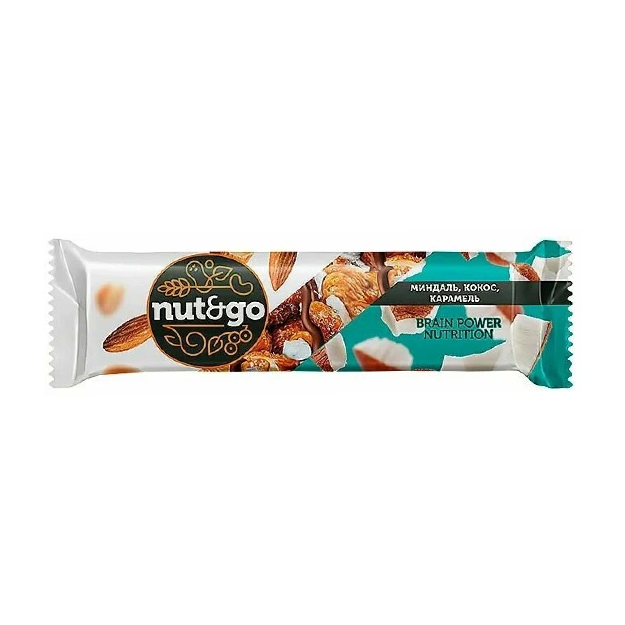 Батончик Nut&Go миндаль-кокос-карамель 36 г