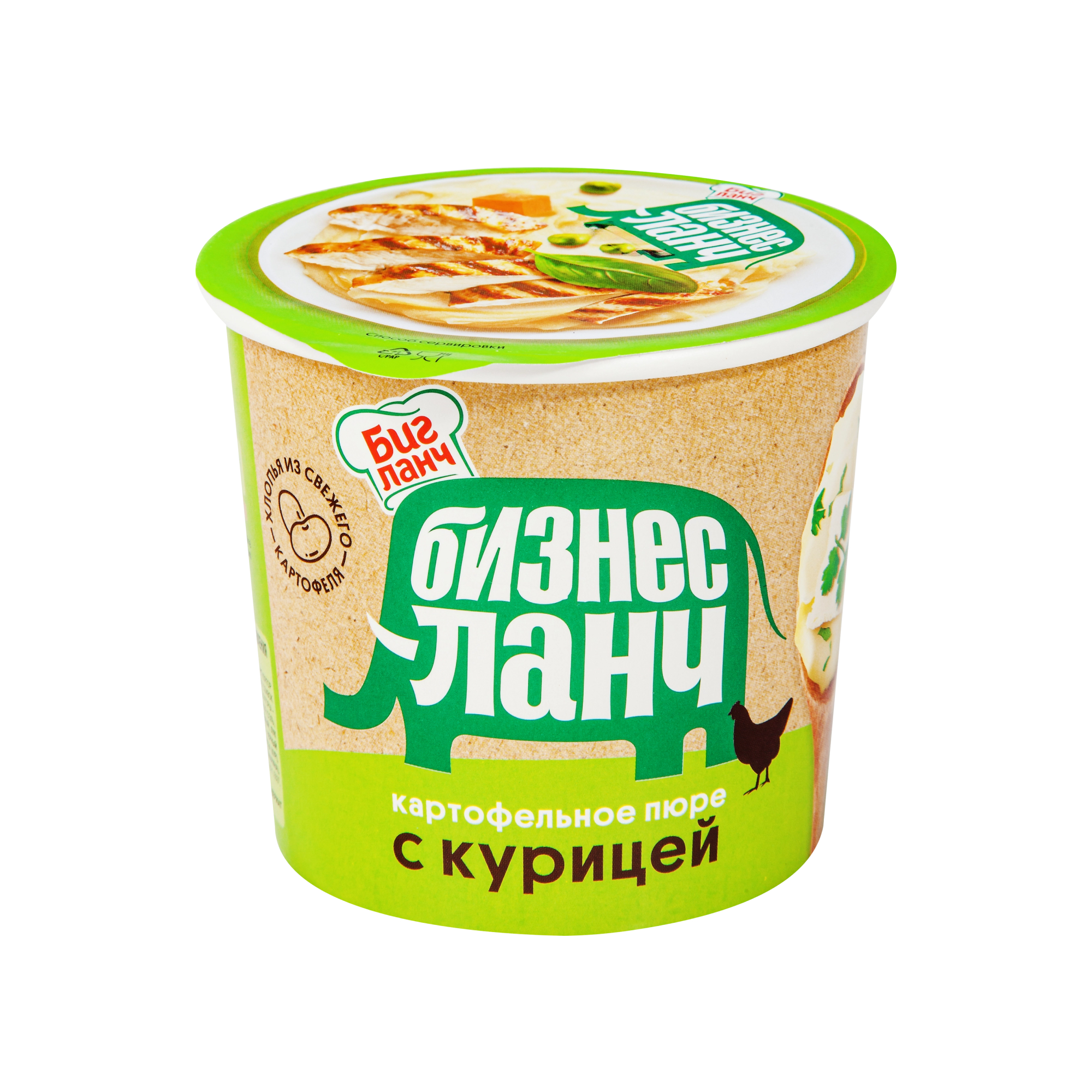 Картофельное пюре Биг Ланч с соусом с курицей 50г