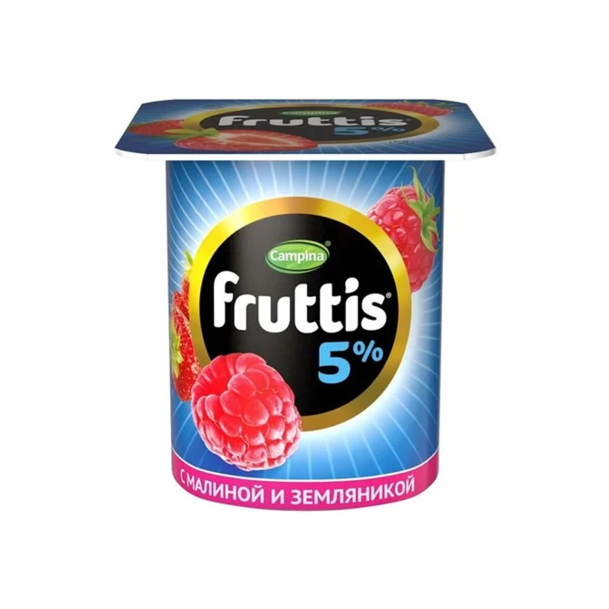 Йогурт Fruttis 5% со вкусом малины и земляники (115 г.)