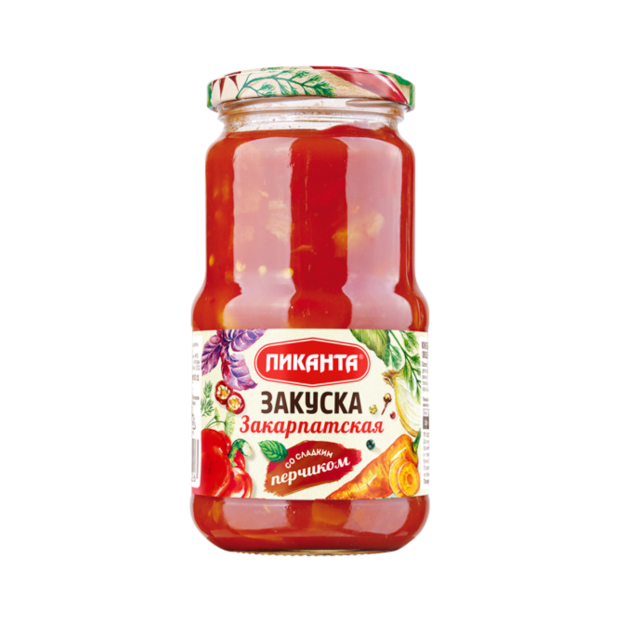 Закуска овощная Пиканта Закарпатская 460 гр