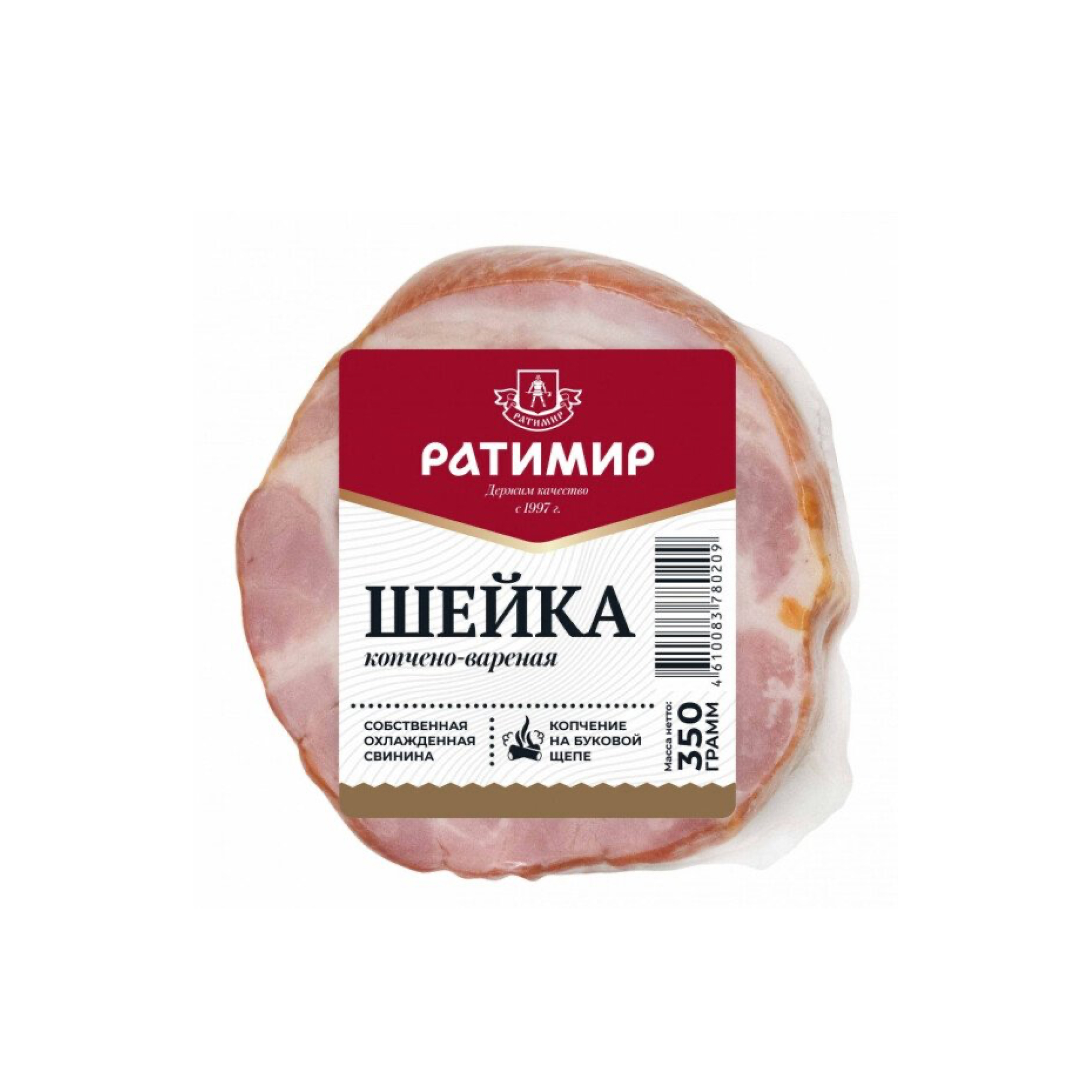 Шейка копчёно-варёная Ратимир Особая, 350 г