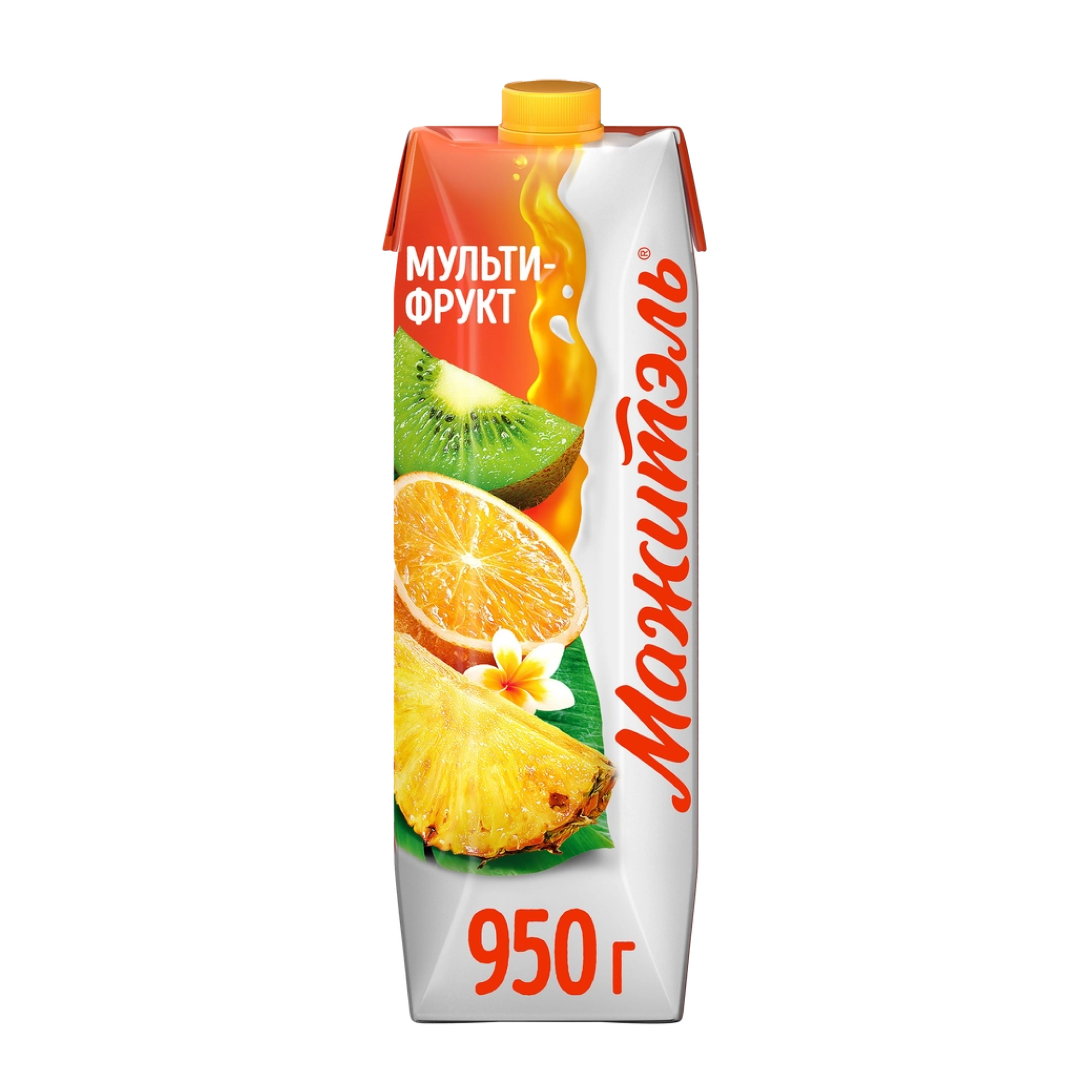 Сывороточный напиток Мажитэль Мульти-Фрукт 0,05% БЗМЖ 950 мл