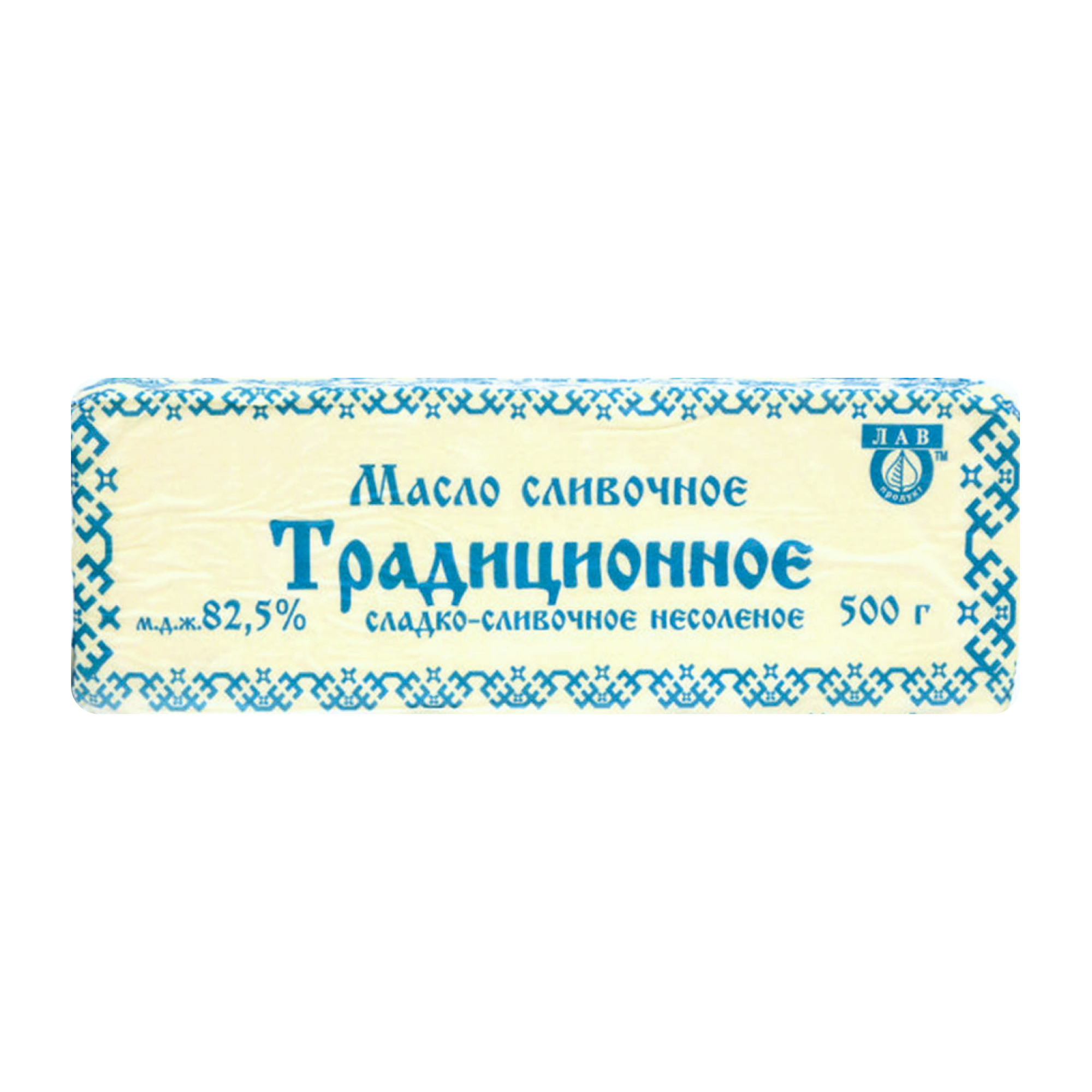 Масло сливочное традиционное 82,5% Лав продукт (500 г.)