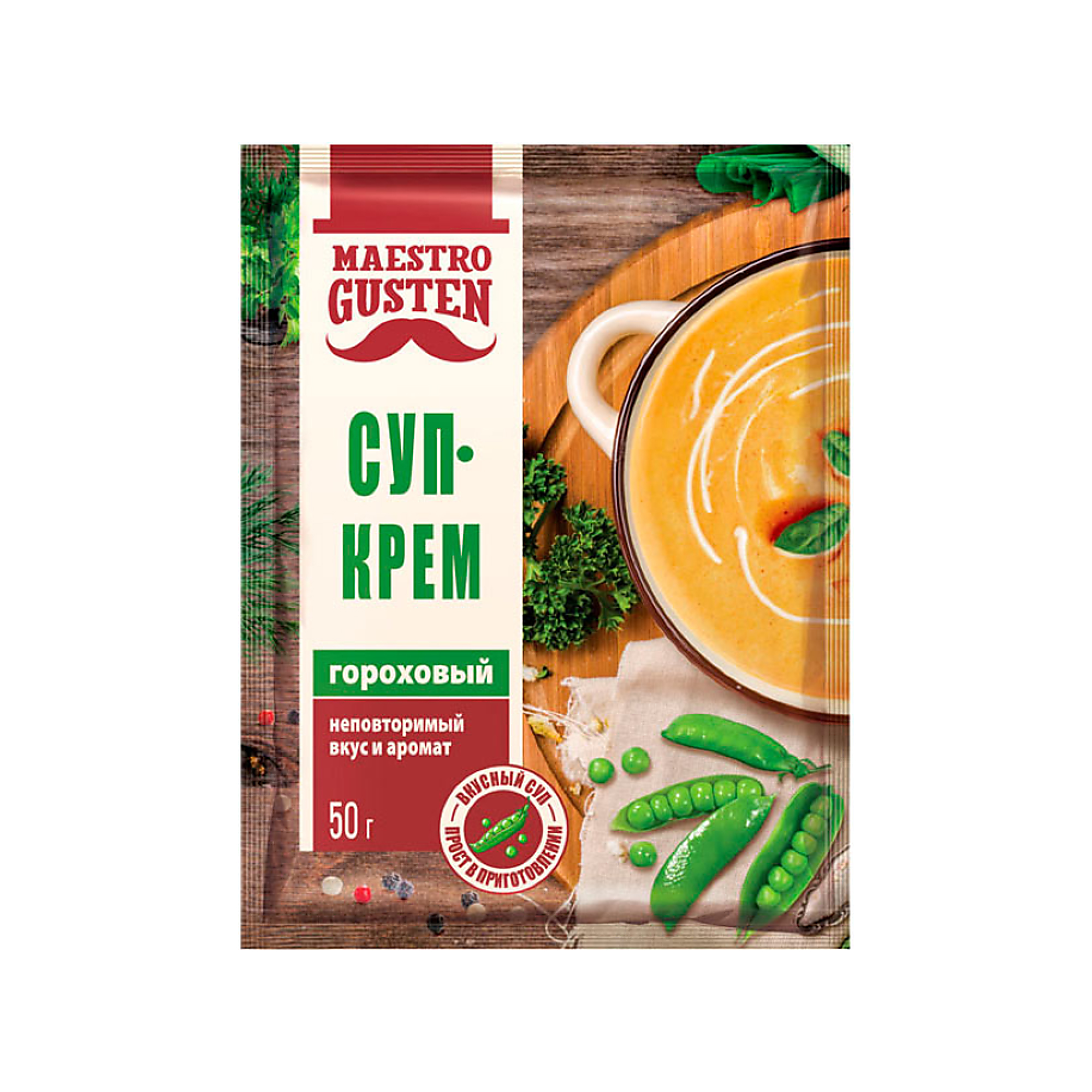 «Maestro Gusten», суп-крем гороховый быстрого приготовления, 50