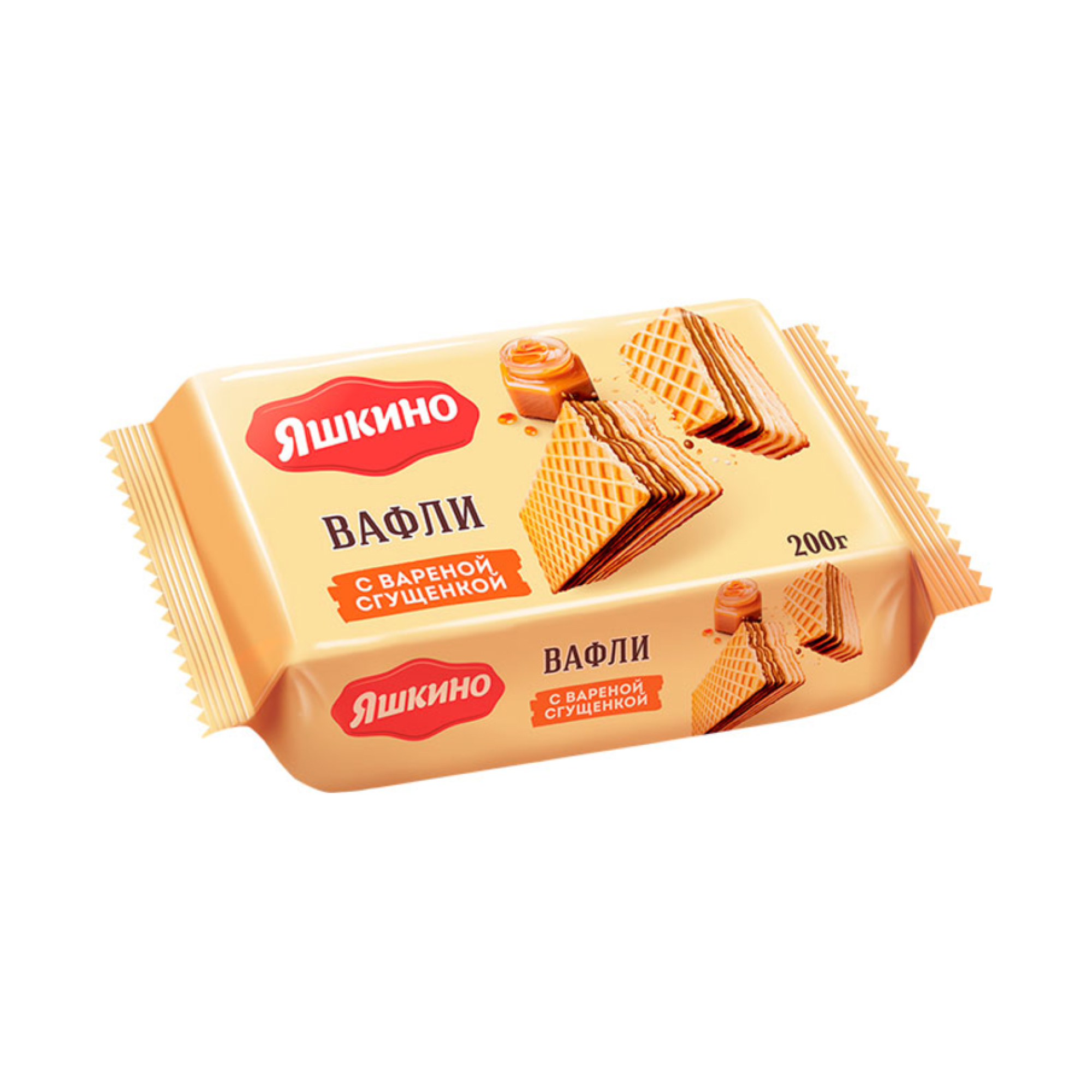 Вафли Яшкино с вареной сгущёнкой, 200 г // [6]