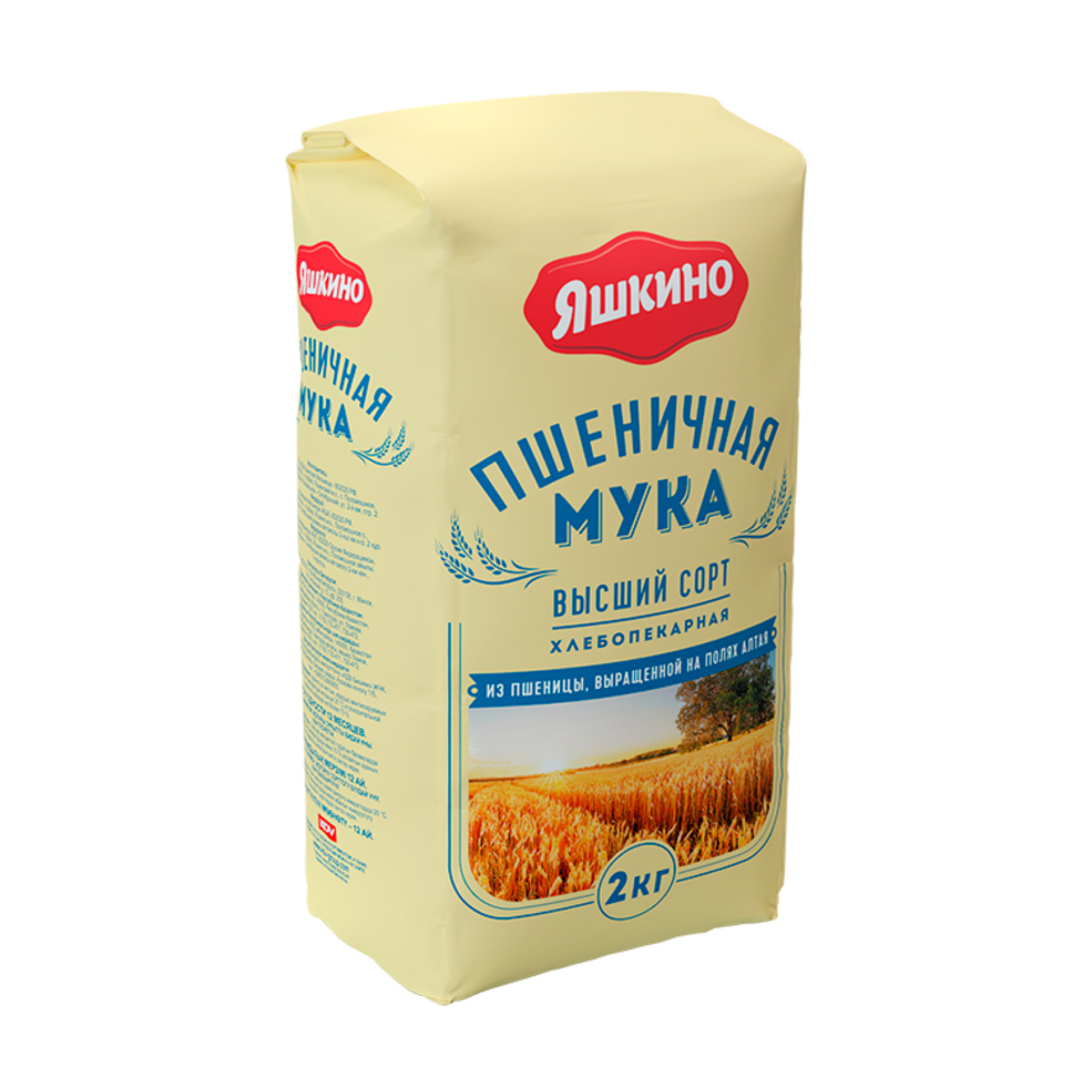 «Яшкино», мука пшеничная высшего сорта, 2 кг