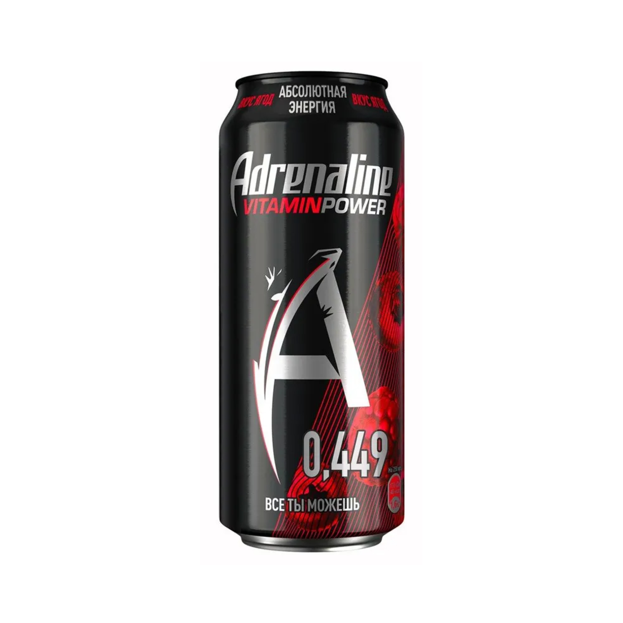 Энергетический напиток Adrenaline Rush Red Energy 0,45 л