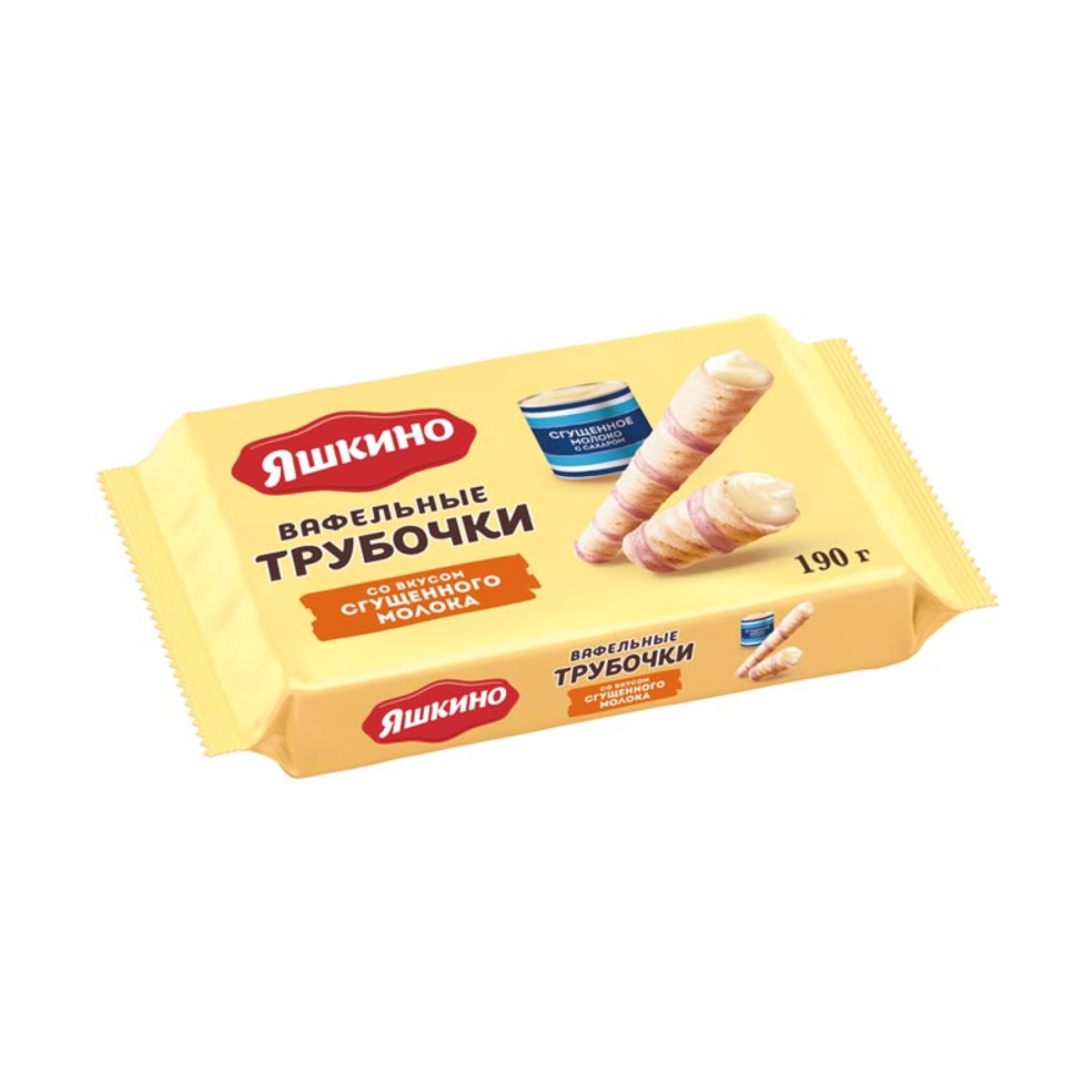 Вафельные трубочки Яшкино со вкусом сгущенного молока, 190 г // [15]