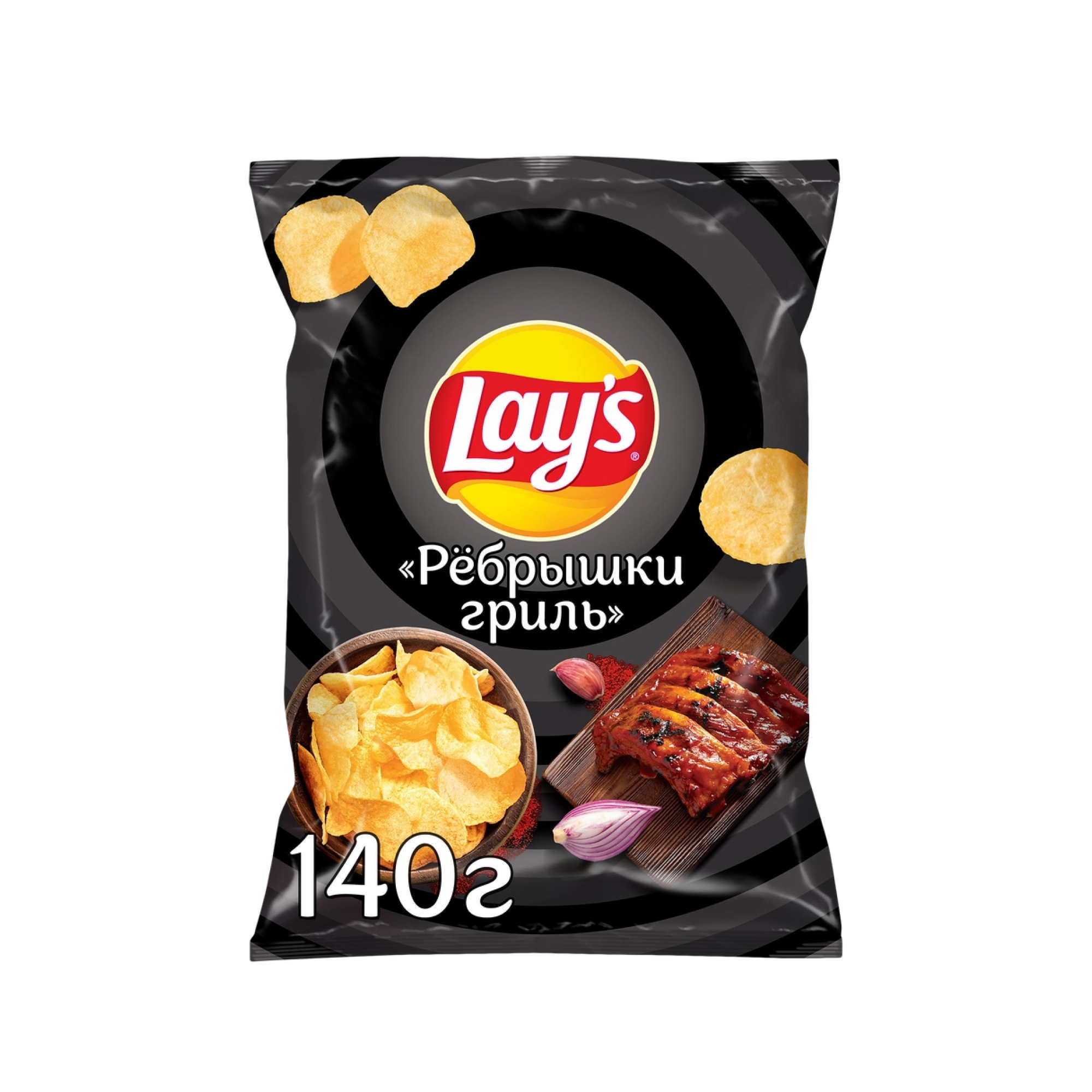 Картофельные чипсы Lay's Ребрышки гриль 140 г