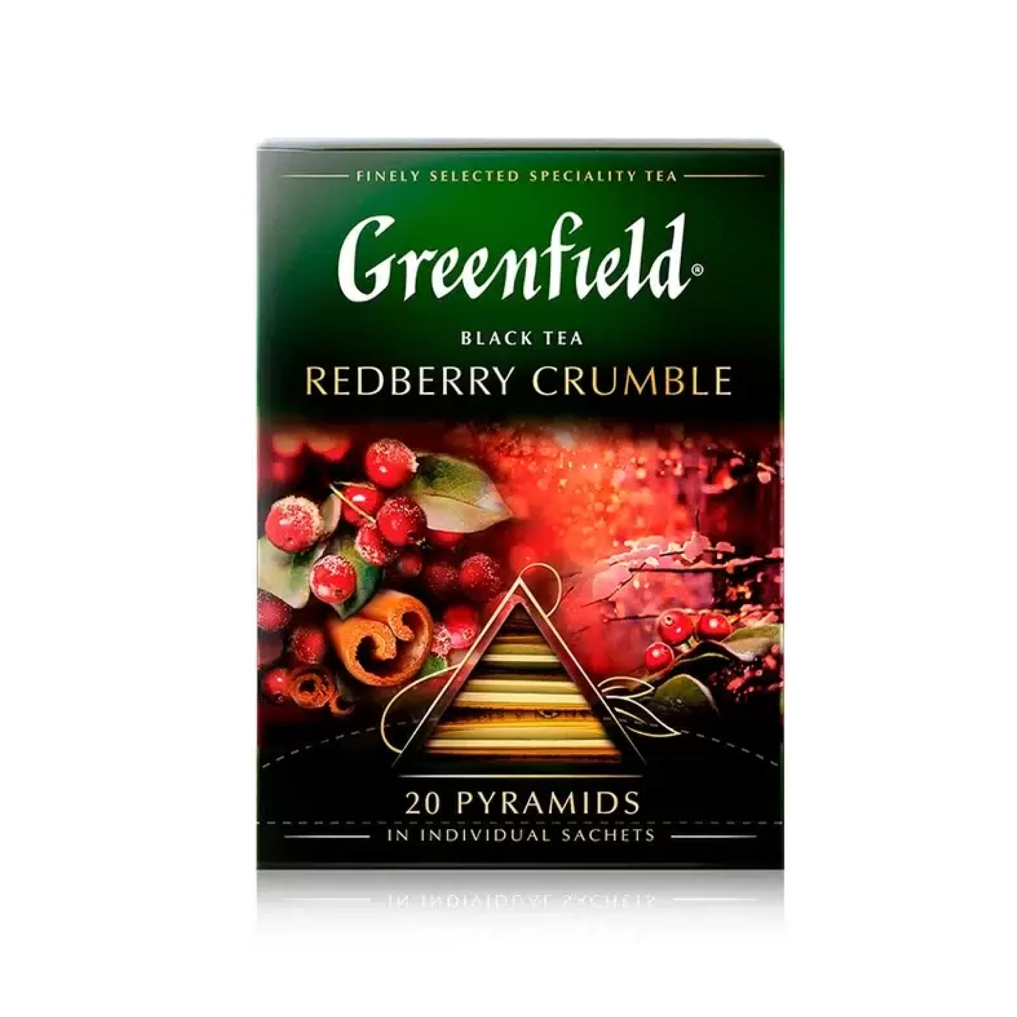 Greenfield Чай в пирамидках Redberry Crumble черный, 20 пак,