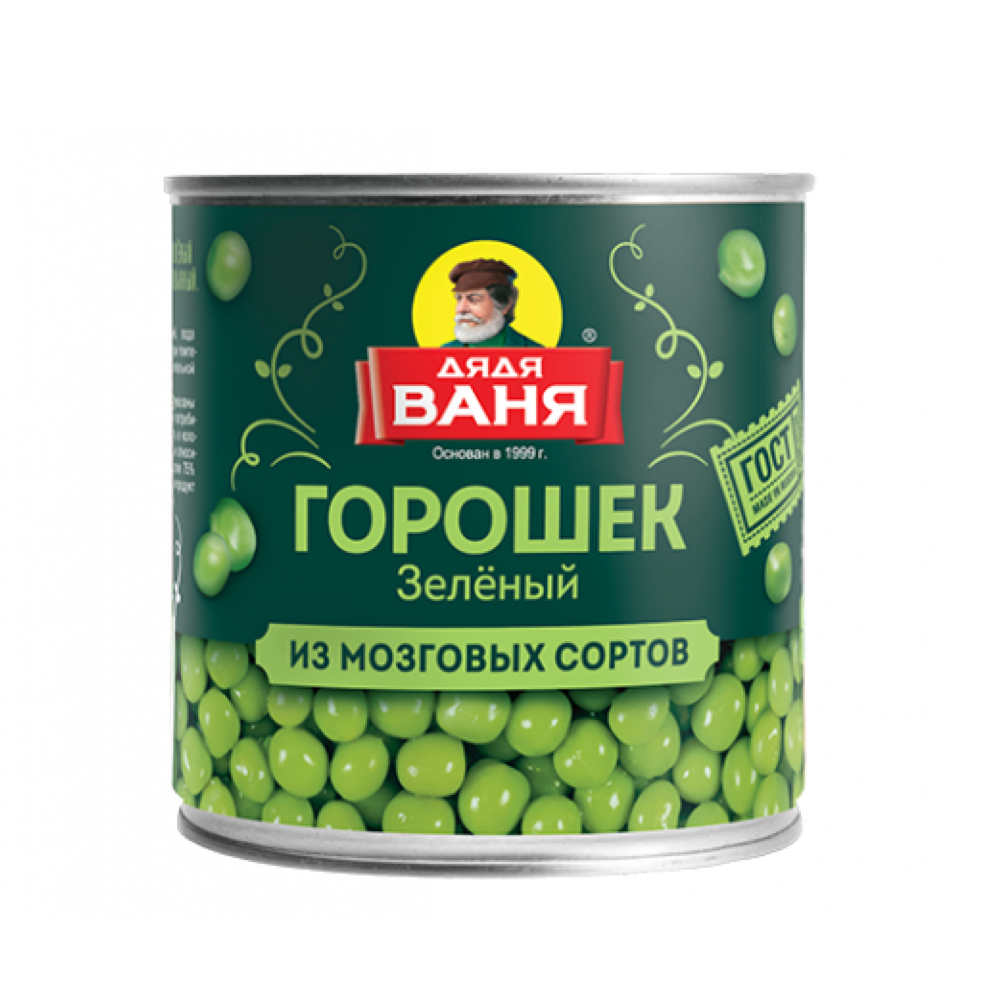 Горошек зеленый «Дядя Ваня» из мозговых сортов, 400 гр