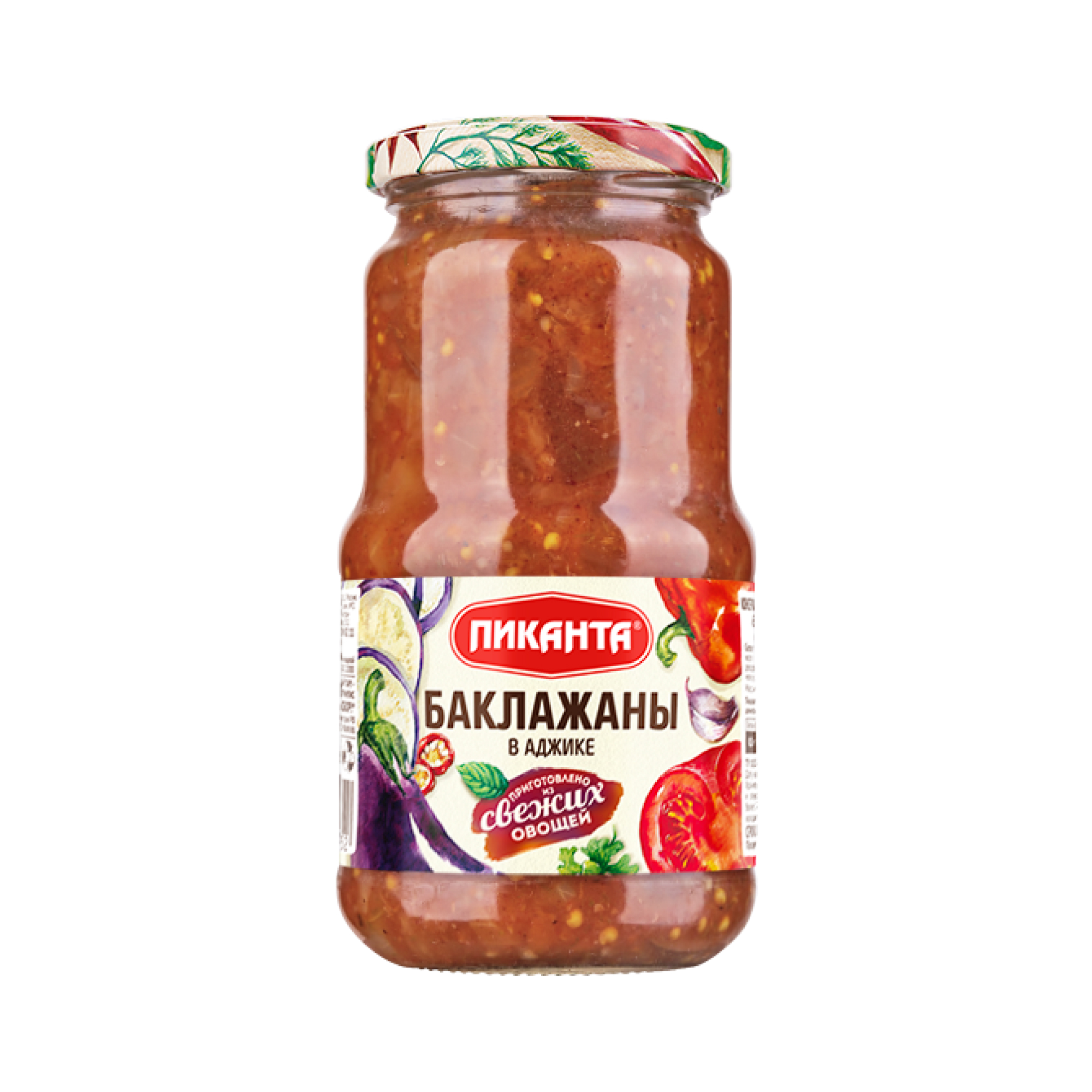 Пиканта Баклажаны в аджике, 460 гр