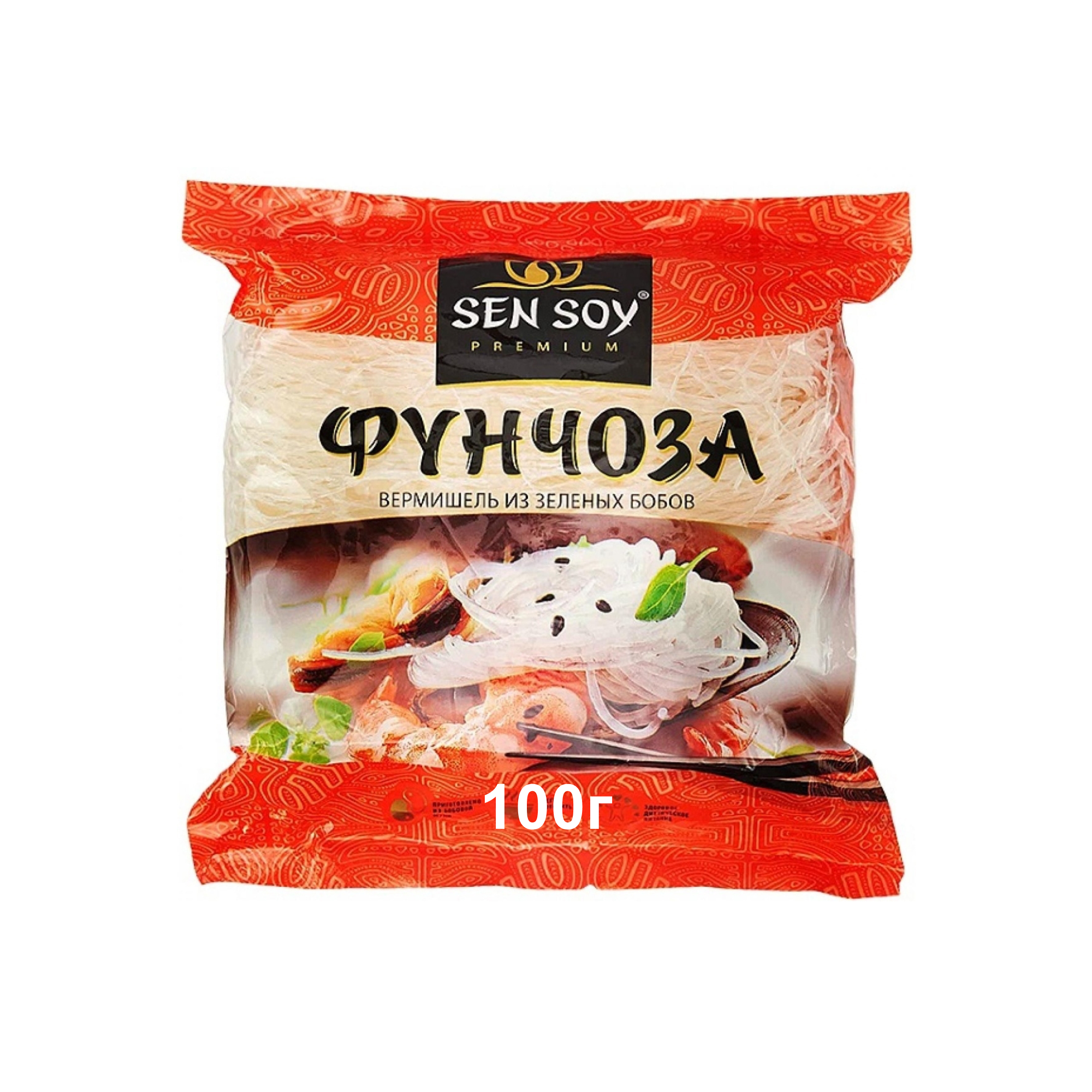 Лапша из зеленых бобов SEN SOY PREMIUM Фунчоза,100 гр