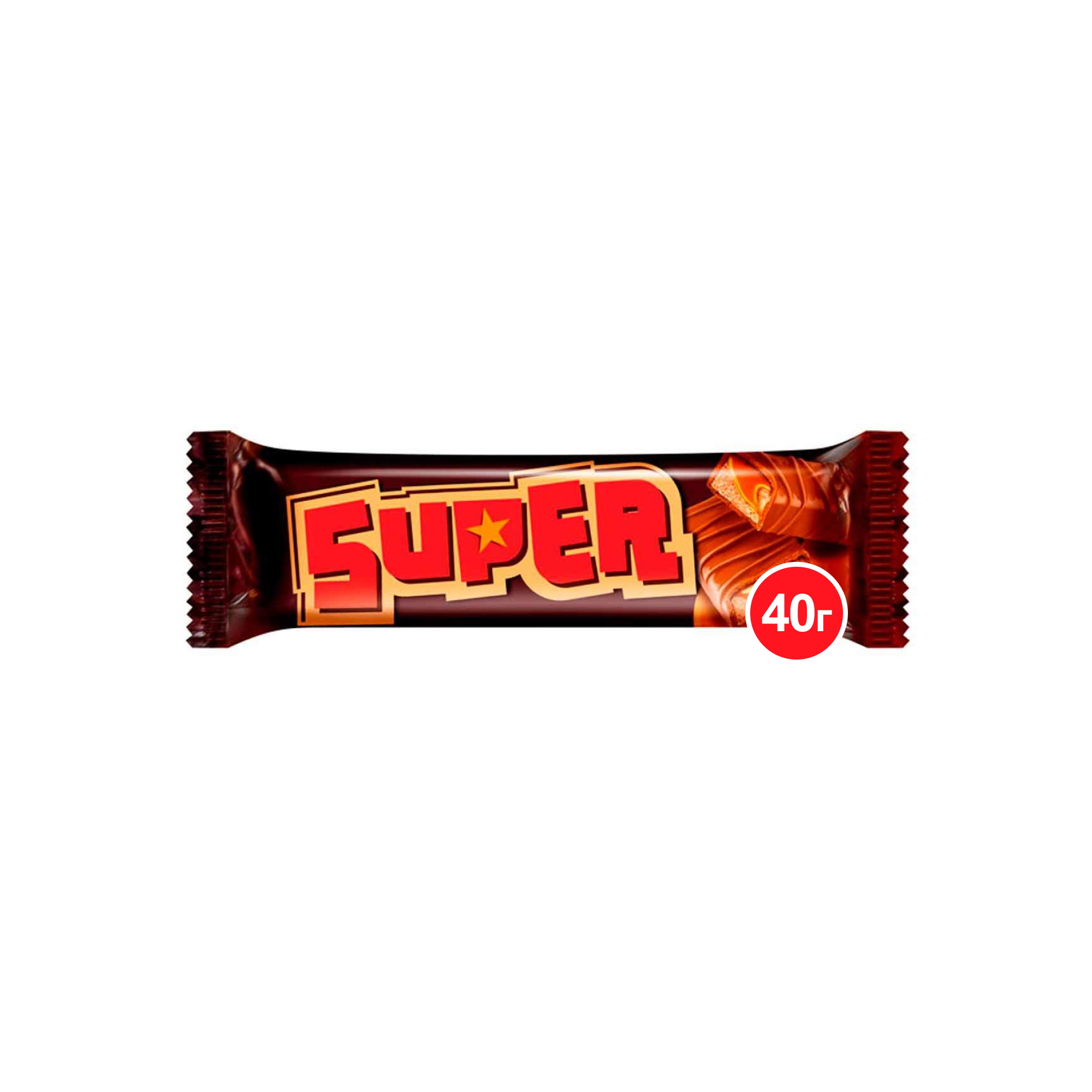 Батончик Super с нугой и мягкой карамелью, 40 г