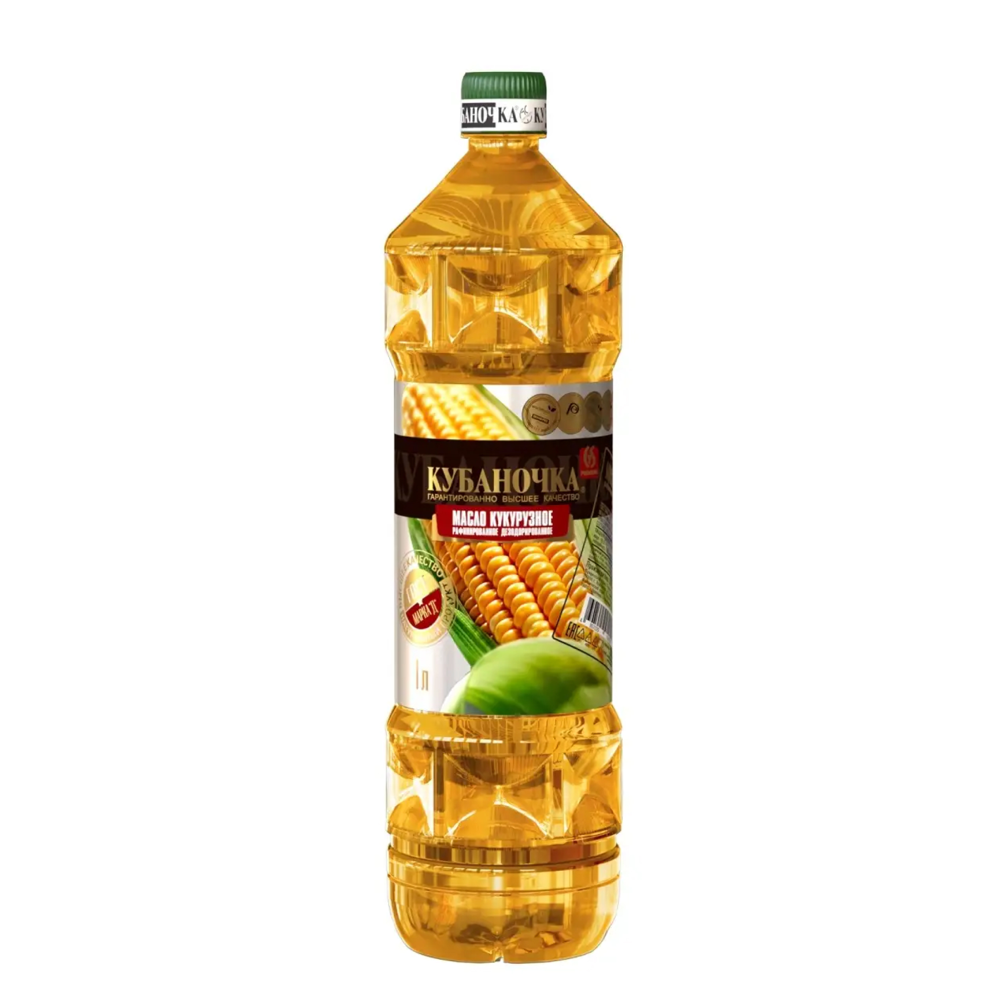 Масло кукурузное Кубаночка рафинированное 1л