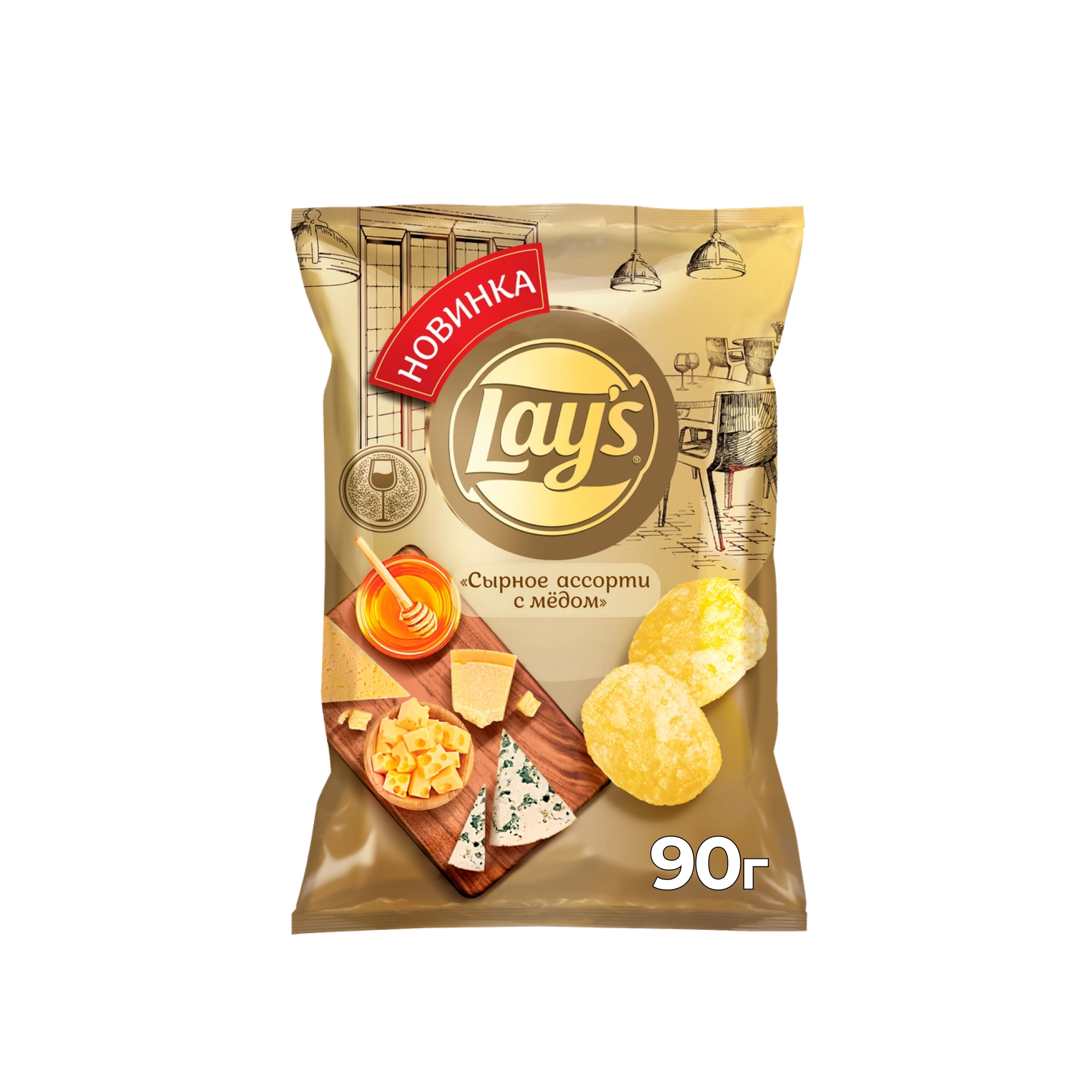 Чипсы картофельные Lay's сырное ассорти с медом 90 г