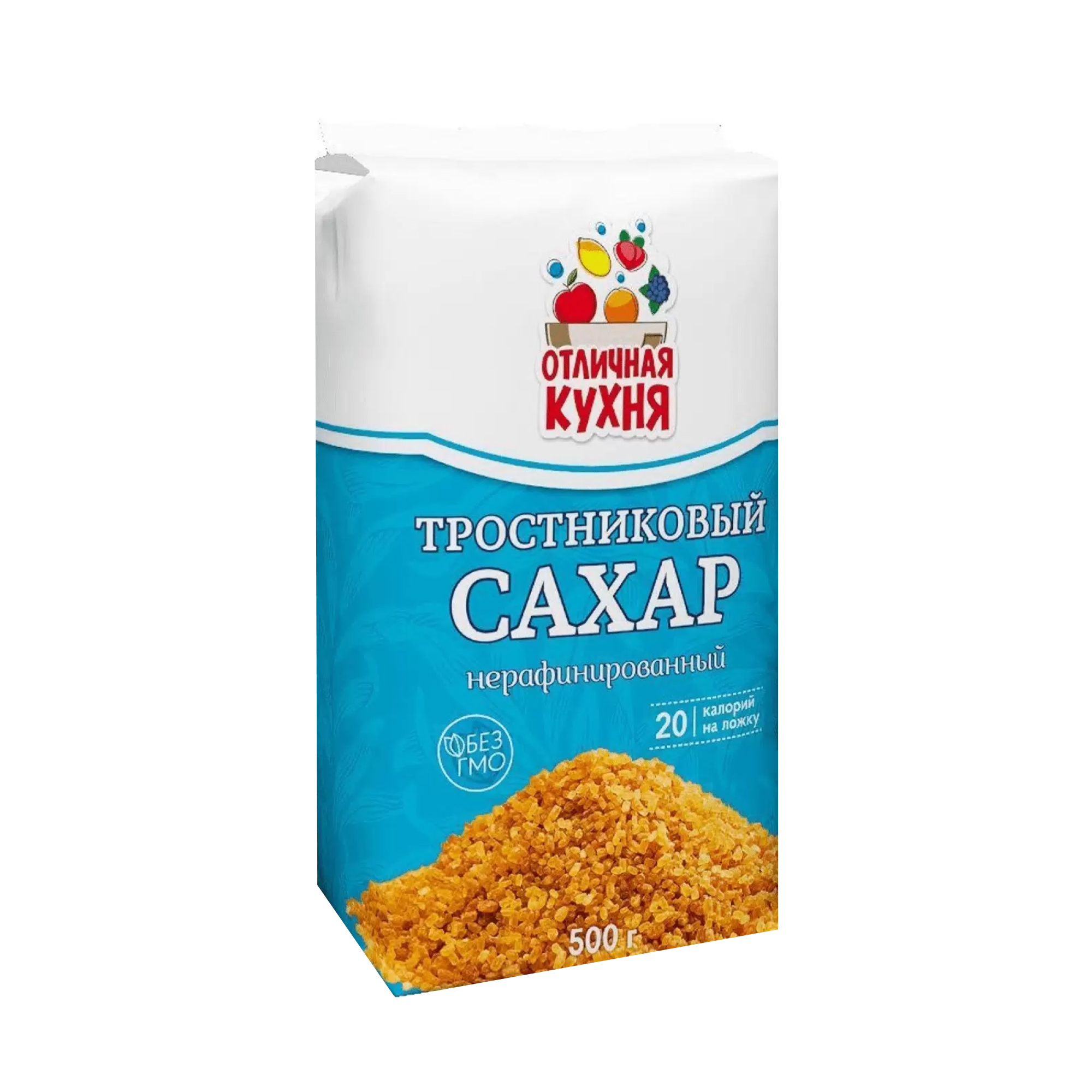 Сахар Отличная кухня песок тростниковый 500 гр