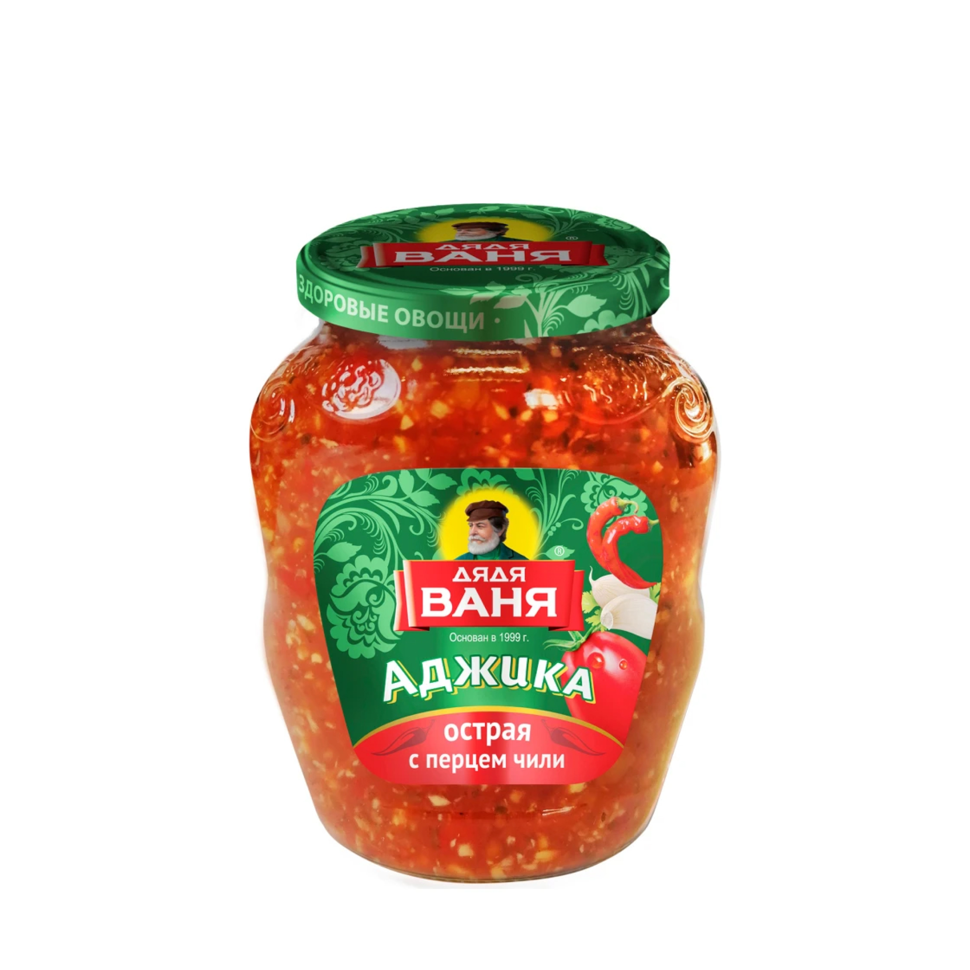 Аджика острая «Дядя Ваня» с перцем чили, 370 гр