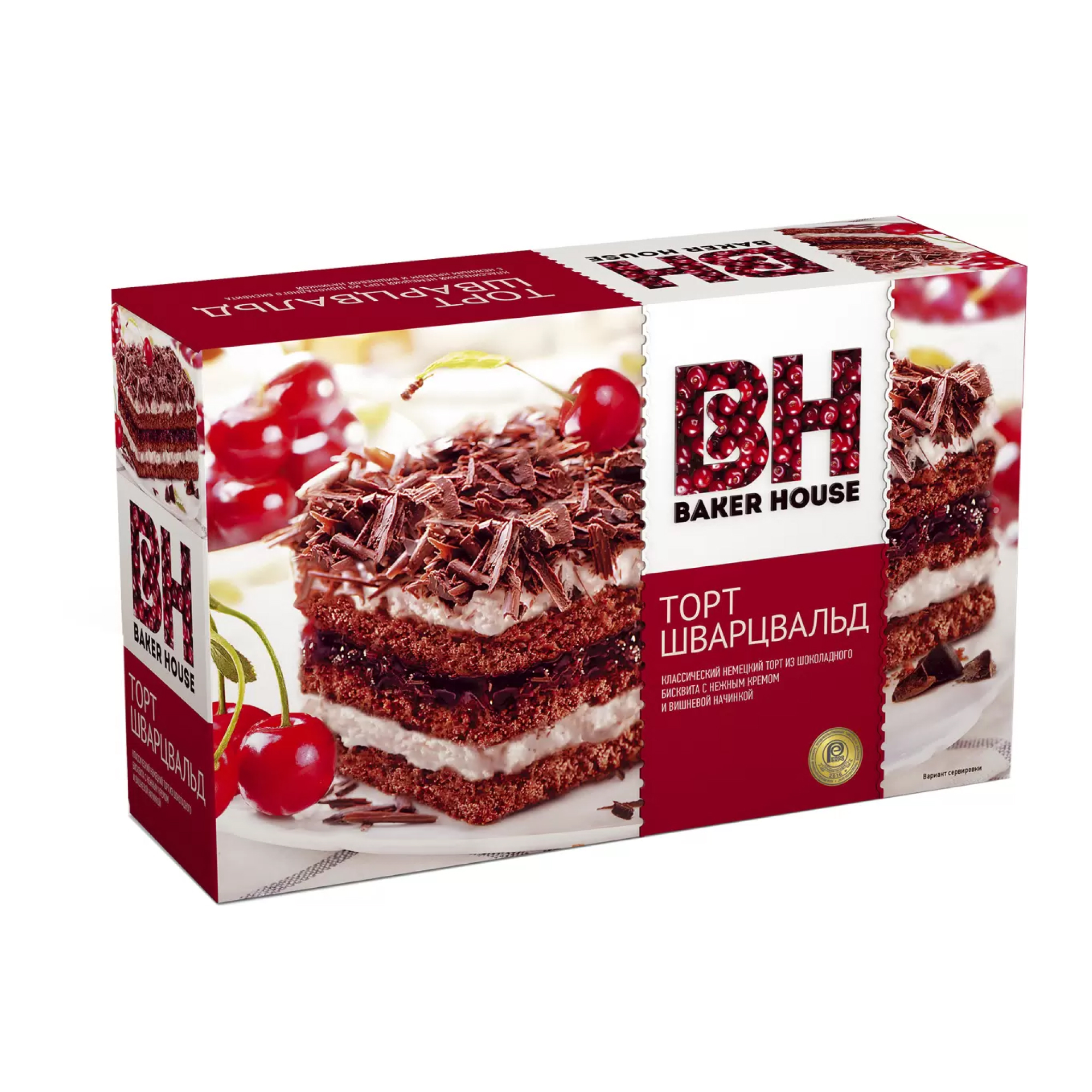 Торт Baker House Шварцвальд бисквитный 350 г