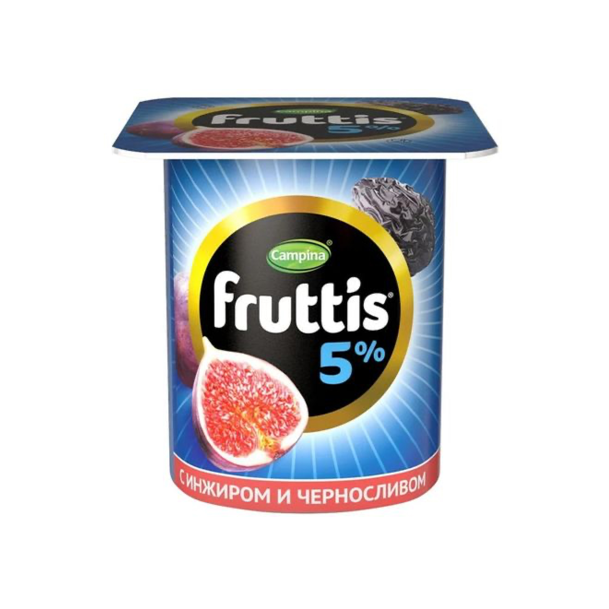 Йогурт Fruttis 5% со вкусом инжира и чернослива (115 г.)
