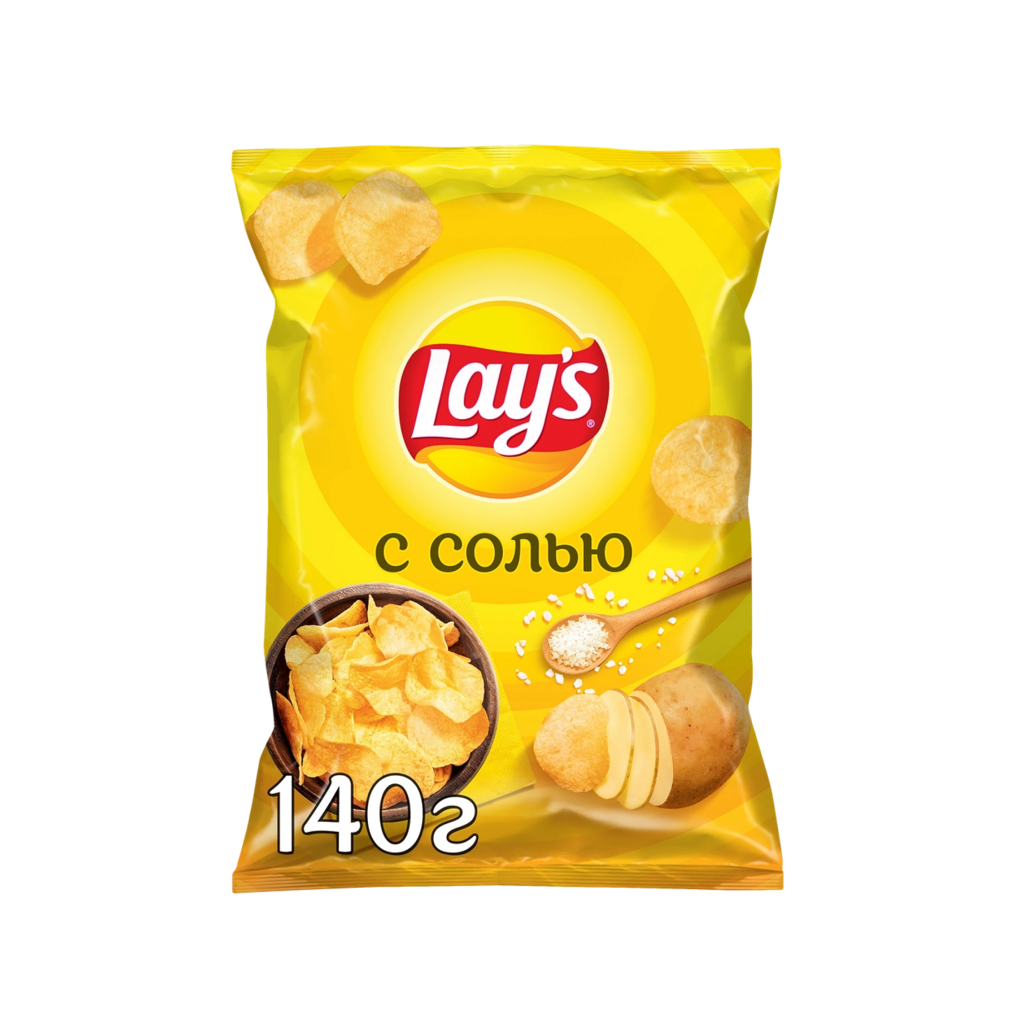 Картофельные чипсы Lay's с солью 140 г