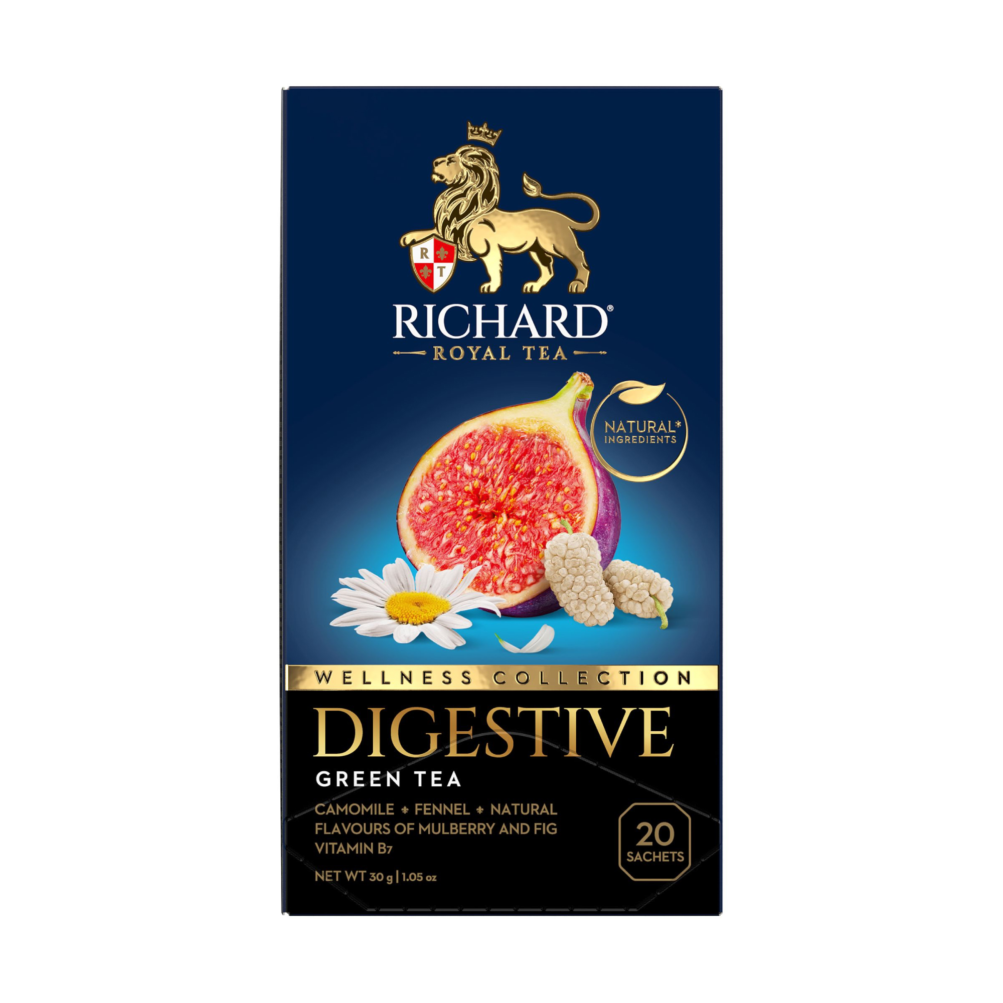 Чай зеленый Richard Digestive пакетированный  20 пак