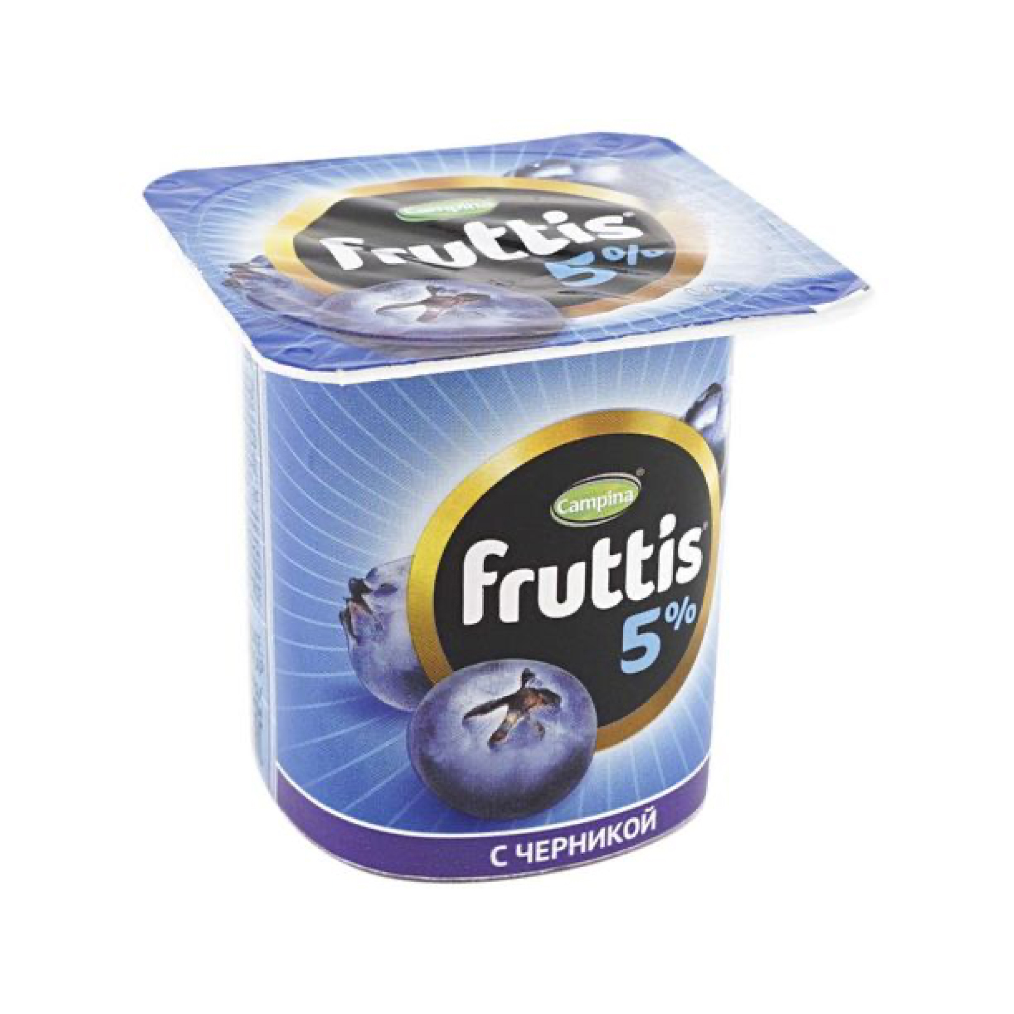 Йогурт Fruttis 5% со вкусом черники (115 г.)