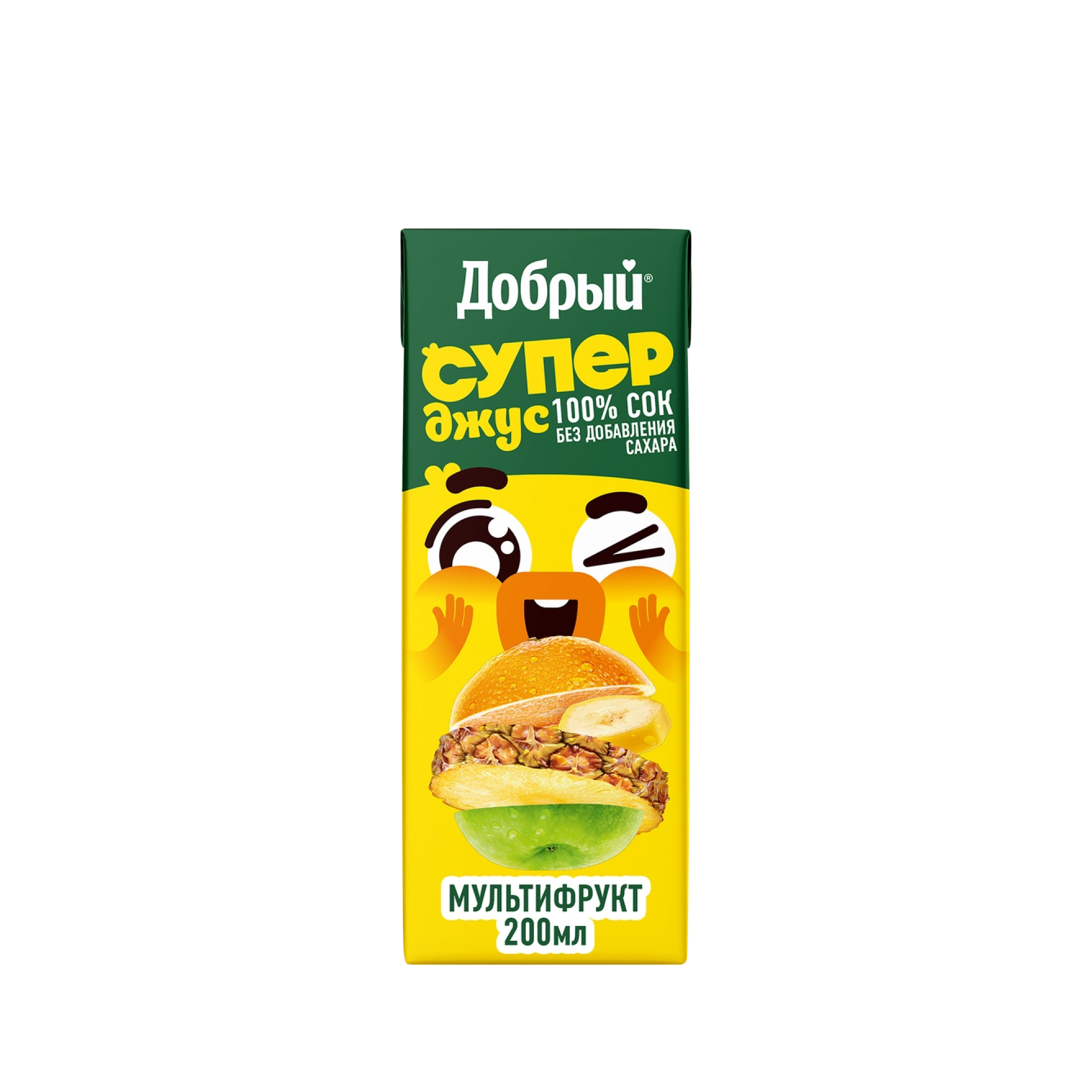 Сок Добрый Супер джус мультифрукт 0.2 л