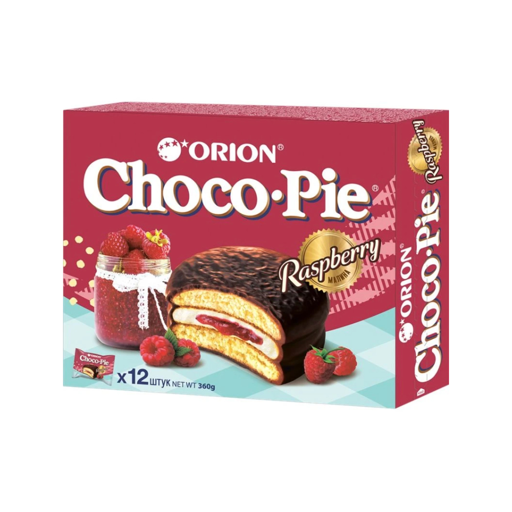 Пирожные Orion Чоко Пай малина 12 шт