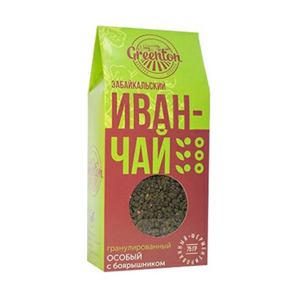 Иван-чай Забайкальский Greenton гранулированный с боярышником, 75 г