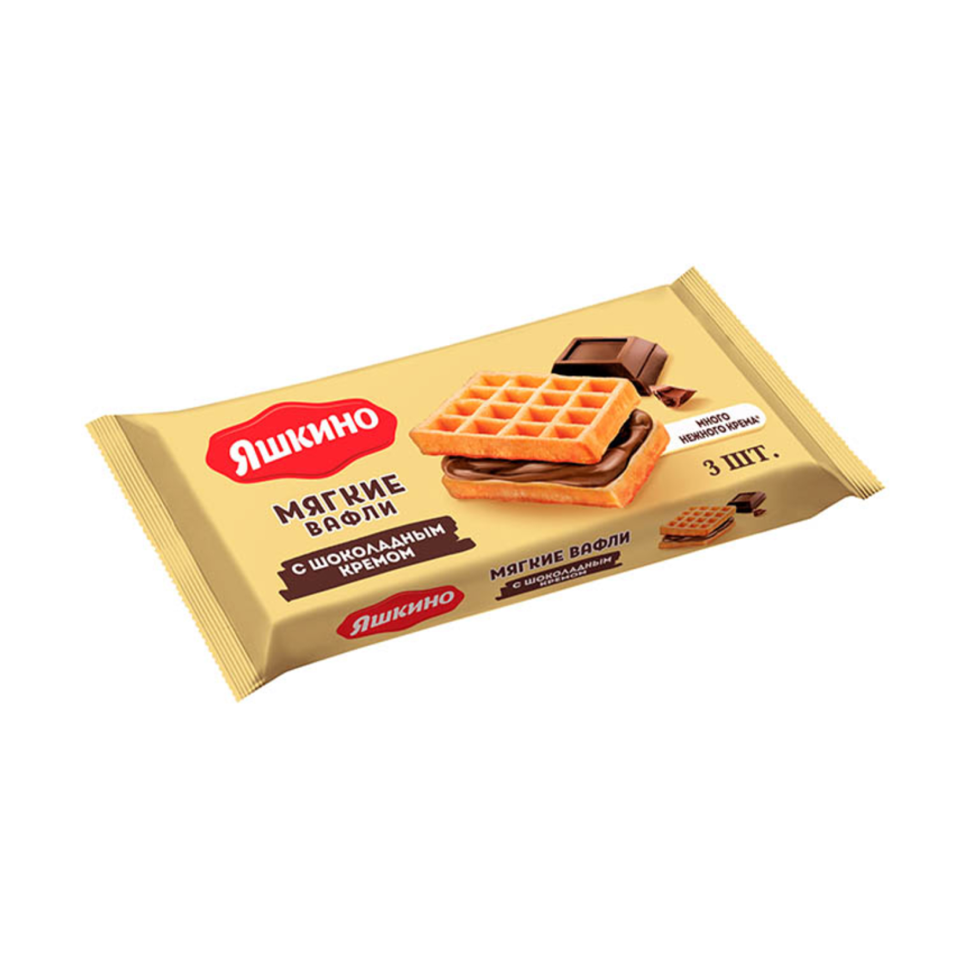 Вафли мягкие "Яшкино" с шоколадным кремом, 120 г // [15]