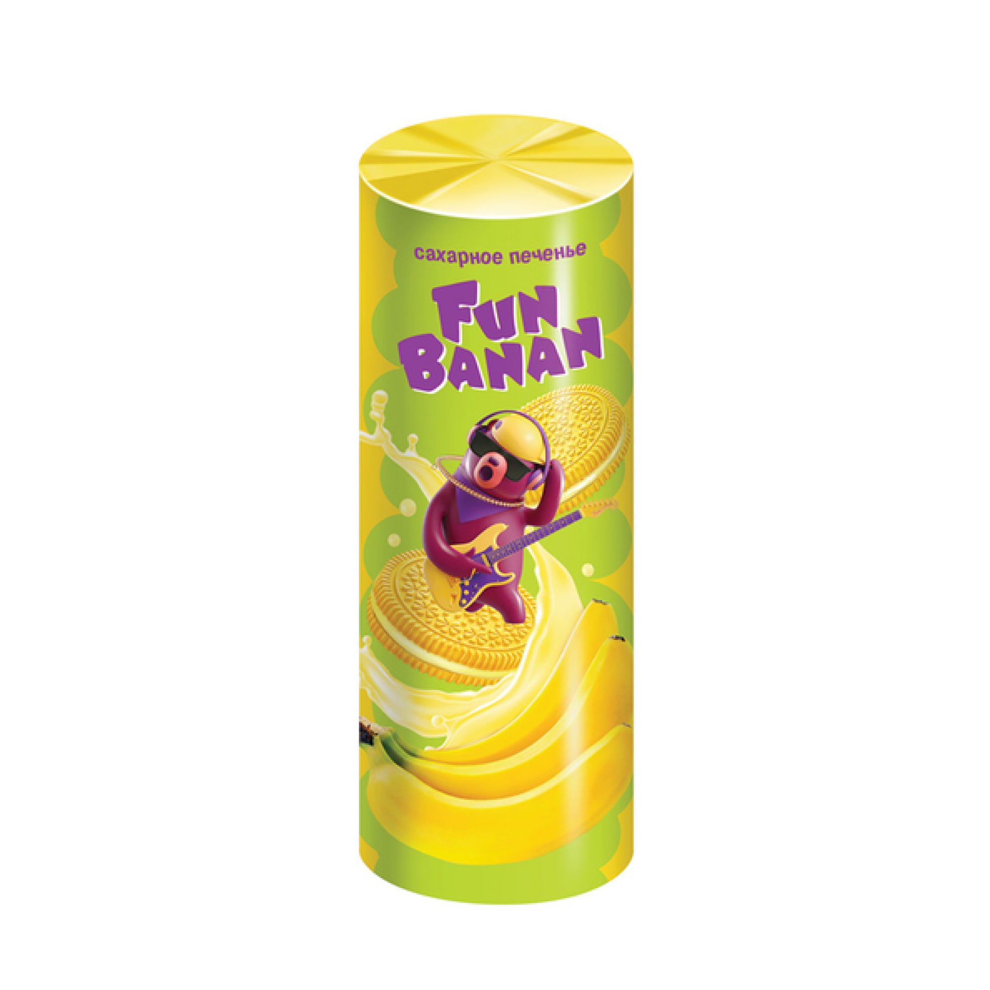 Печенье-сэндвич Fun Banan с банановым вкусом, 220 г// [8]