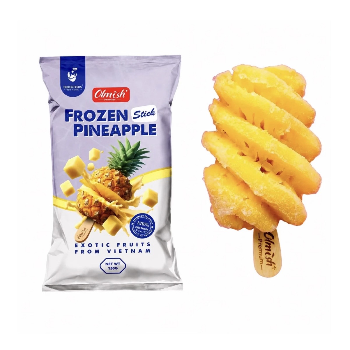 Ананас на палочке Olmish, 100 г