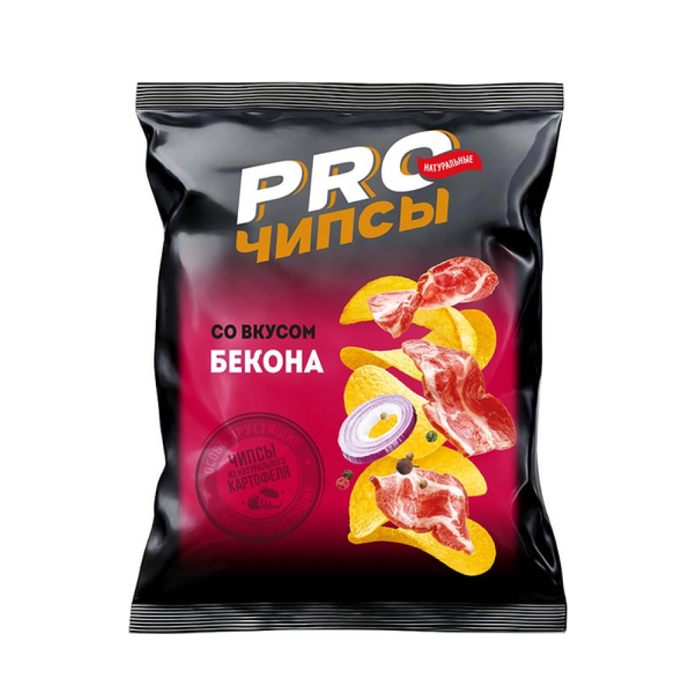 Чипсы PRO-Чипсы со вкусом бекона, 150 г