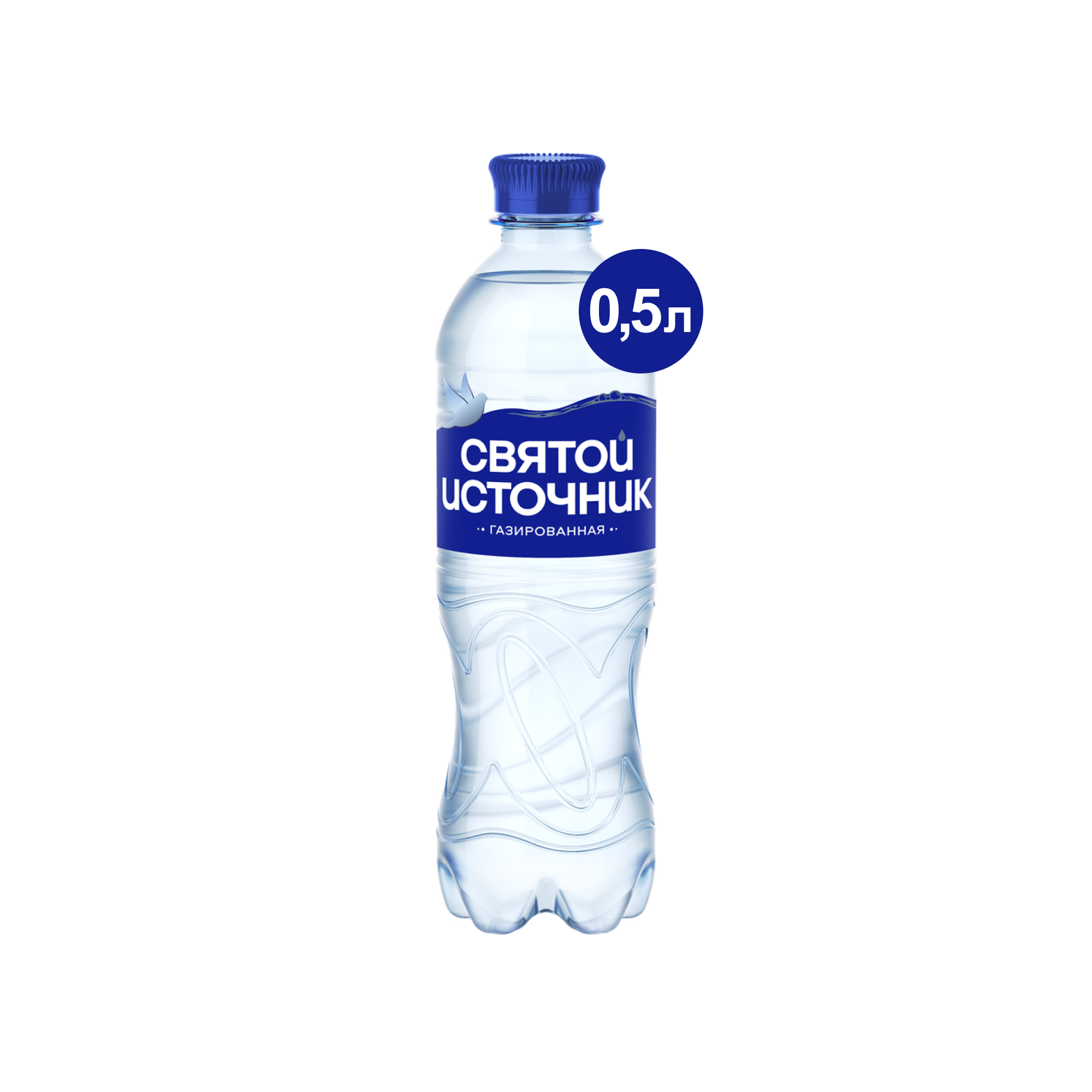 Вода минеральная Святой Источник с газом 0,5 л // [28]