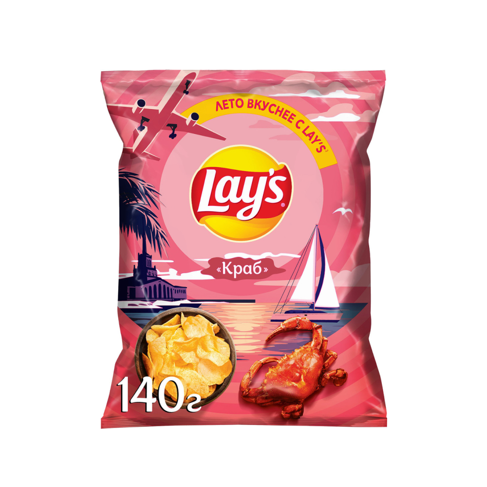 Чипсы Lay's Краб, 140 г