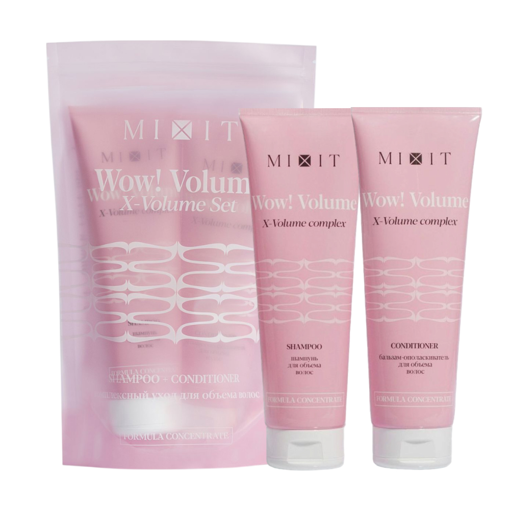 Подарочный набор для ухода за волосами MIXIT wow! volume (Шампунь 275 мл + бальзам 275 мл)