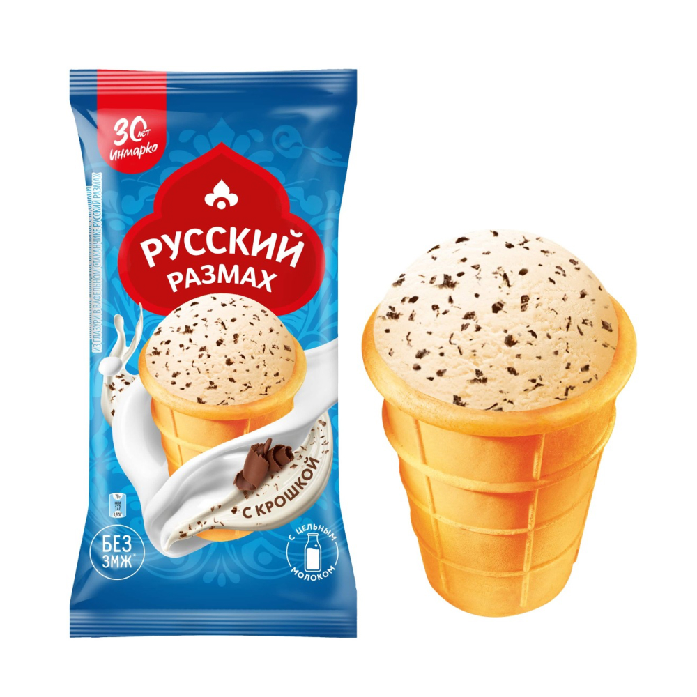 Мороженое Русский размах с шоколадной крошкой, 70 г