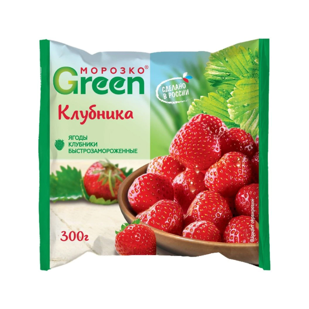 Клубника Морозко Green замороженная, 300 г