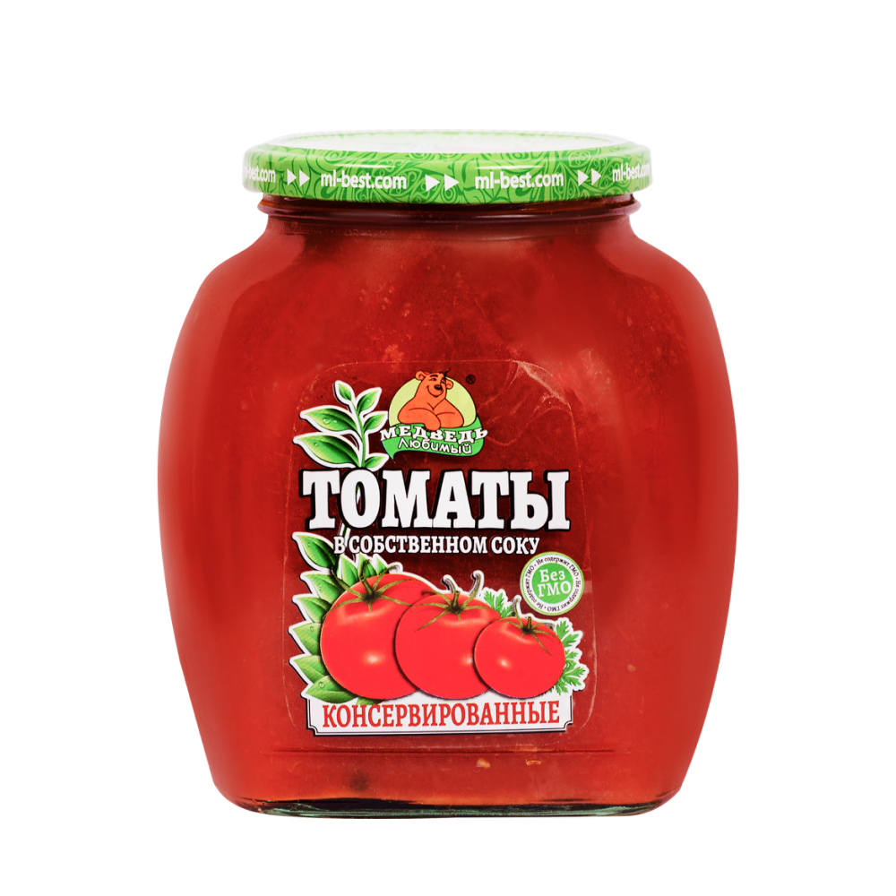 Томаты в собственном соку Медведь любимый, 720 мл