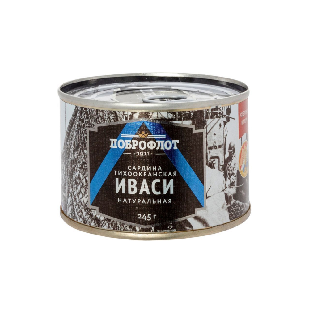 Сардина Доброфлот иваси тихоокеанская натуральная 245 г *